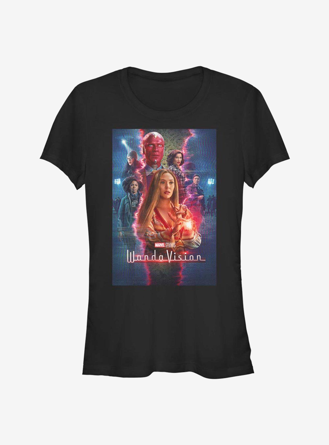 Marvel WandaVision T.V. Magic Poster Girls T-Shirt, BLACK, hi-res