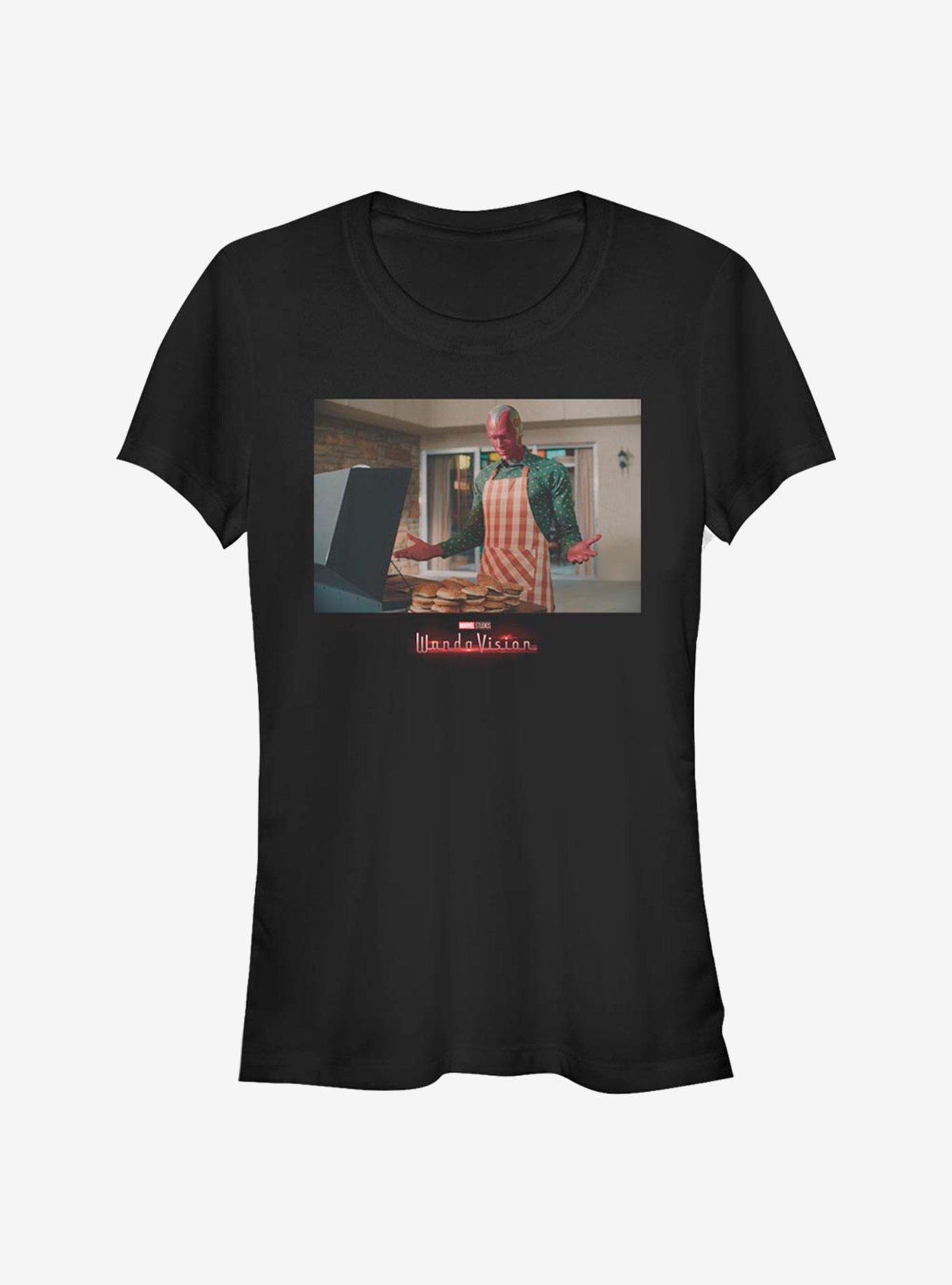 Marvel WandaVision Vision Cooking Girls T-Shirt, BLACK, hi-res