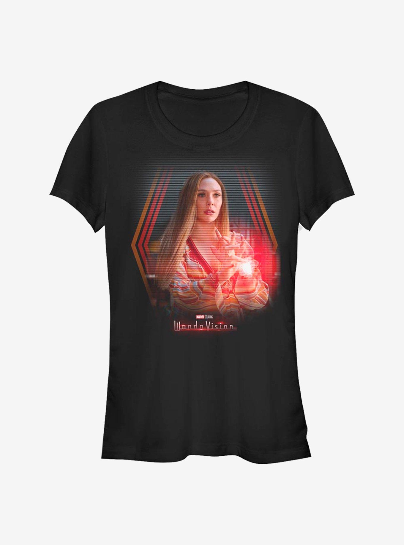 Marvel WandaVision Wanda's Powers Girls T-Shirt, BLACK, hi-res