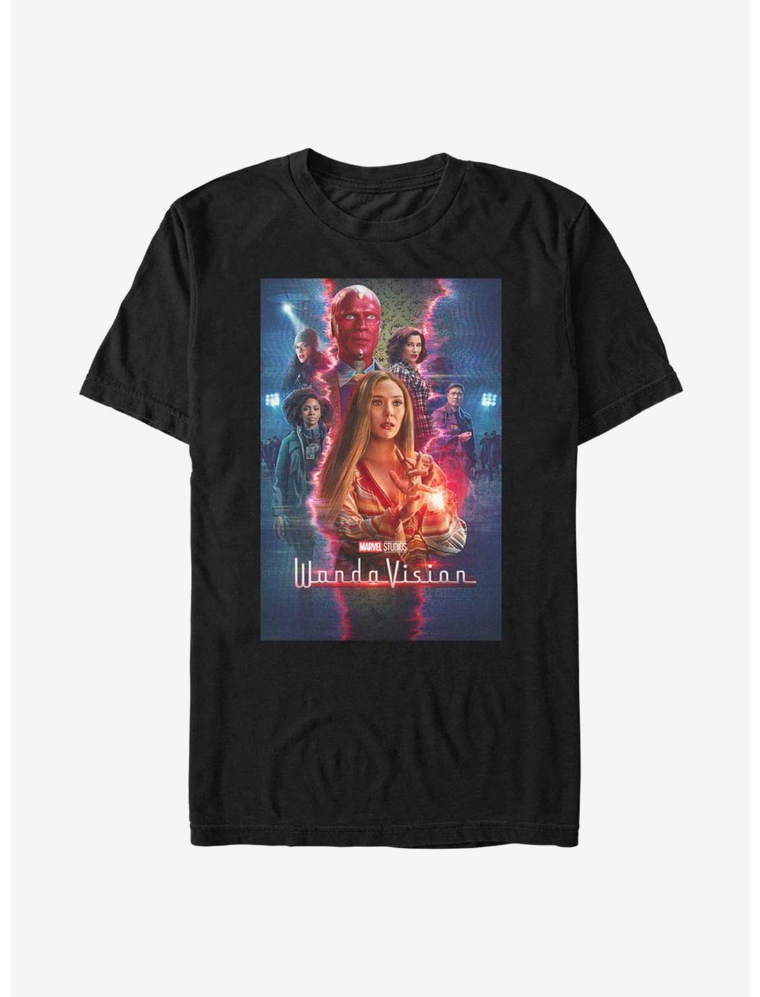 Marvel WandaVision T.V. Magic Poster T-Shirt, BLACK, hi-res