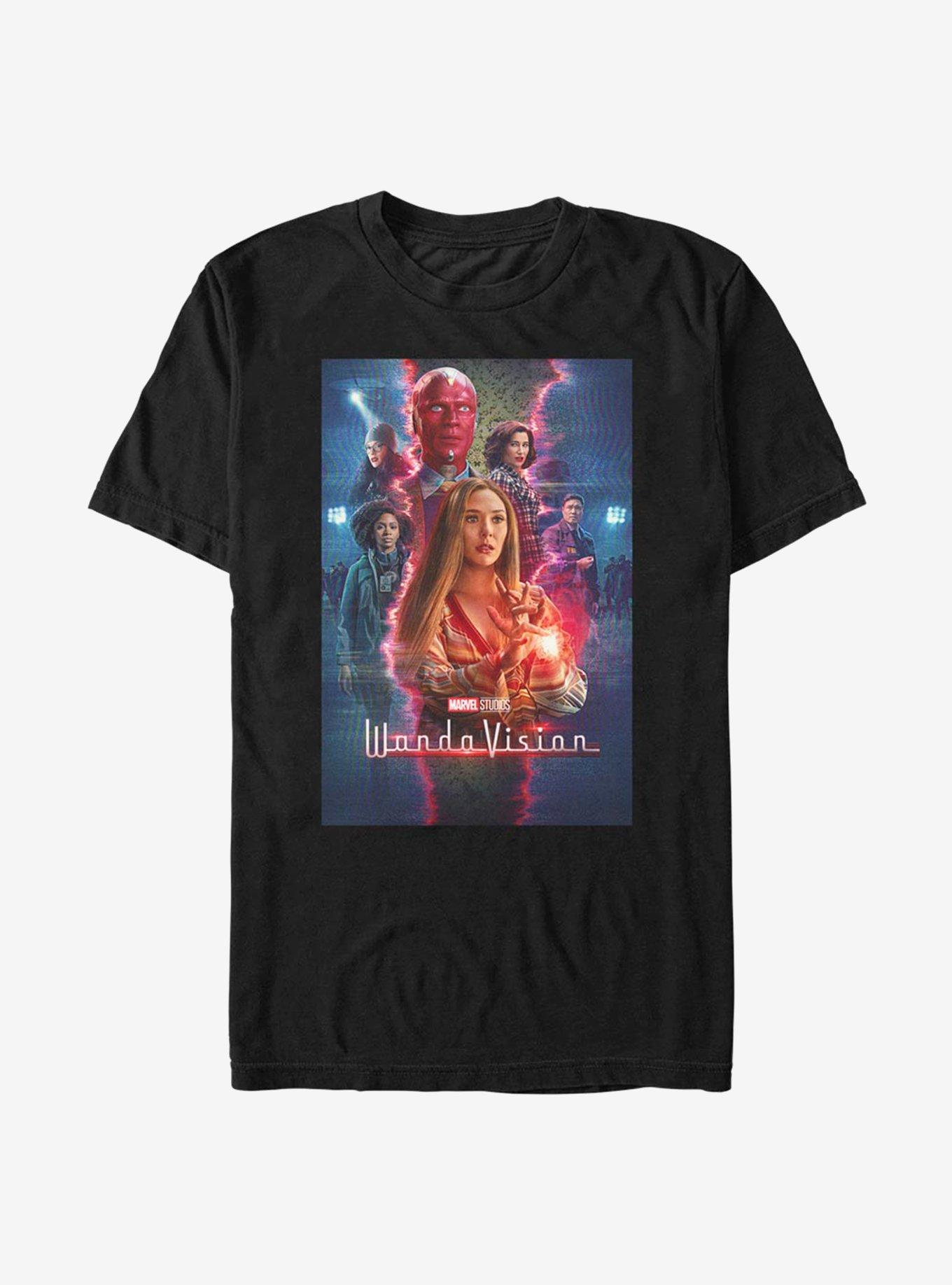 Marvel WandaVision T.V. Magic Poster T-Shirt, BLACK, hi-res