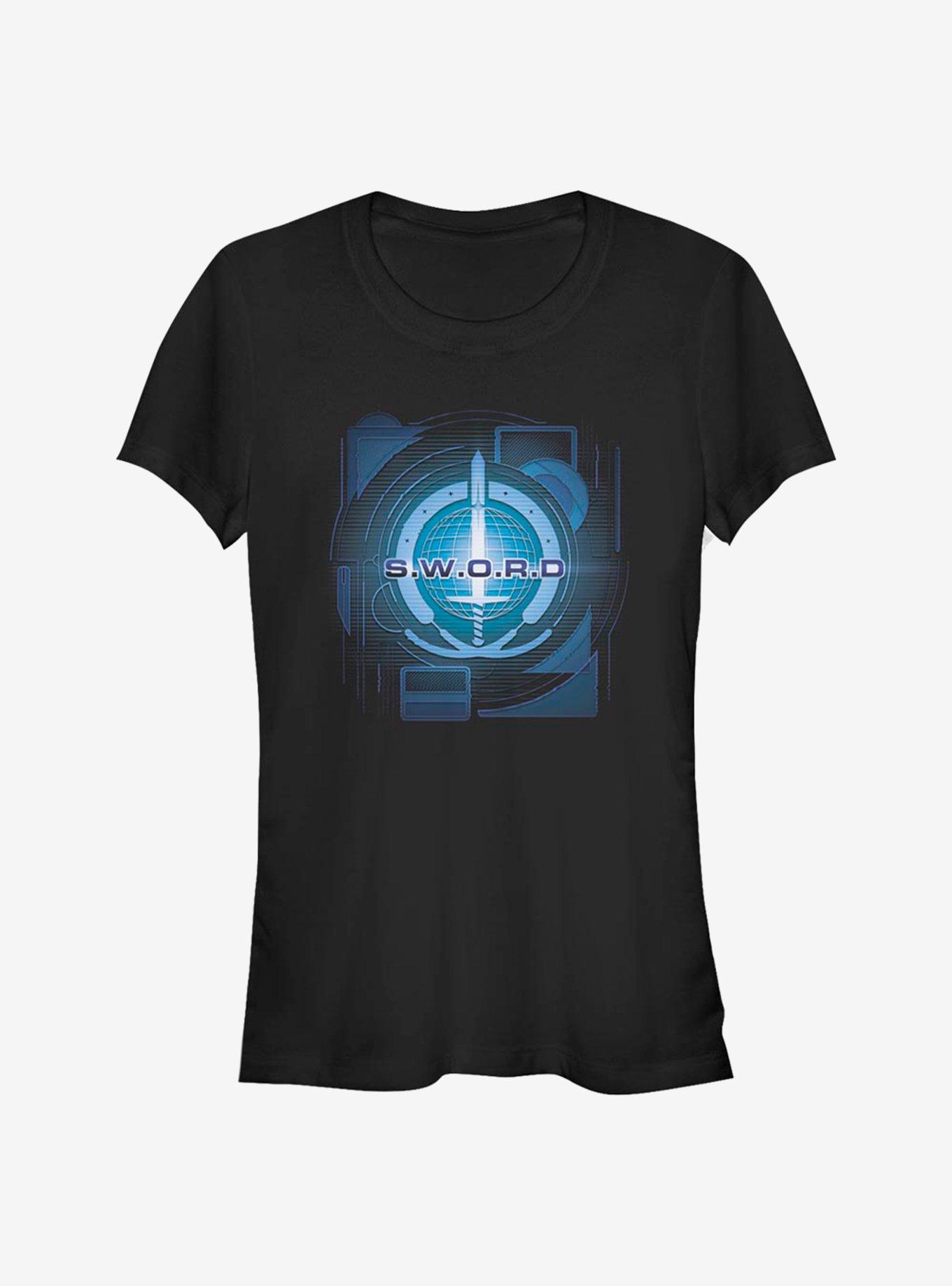 Marvel WandaVision Digital S.W.O.R.D Logo Girls T-Shirt, , hi-res