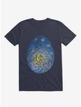 Aurora Fingerprint T-Shirt, NAVY, hi-res