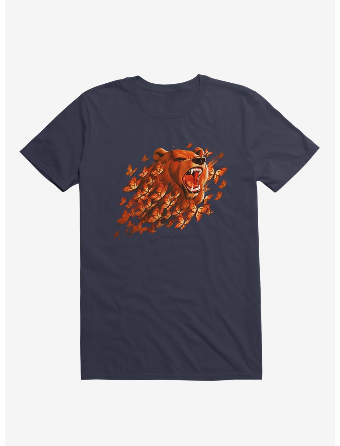 Butterfly Bear T-Shirt, NAVY, hi-res