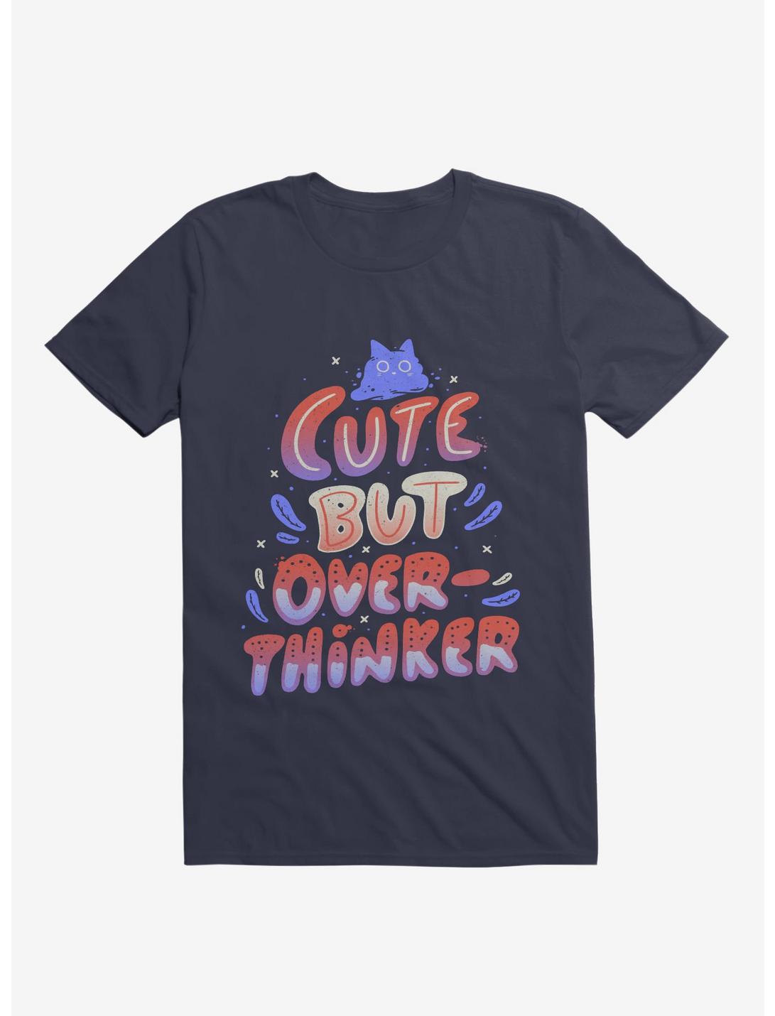 Cute But Overthinker T-Shirt, NAVY, hi-res