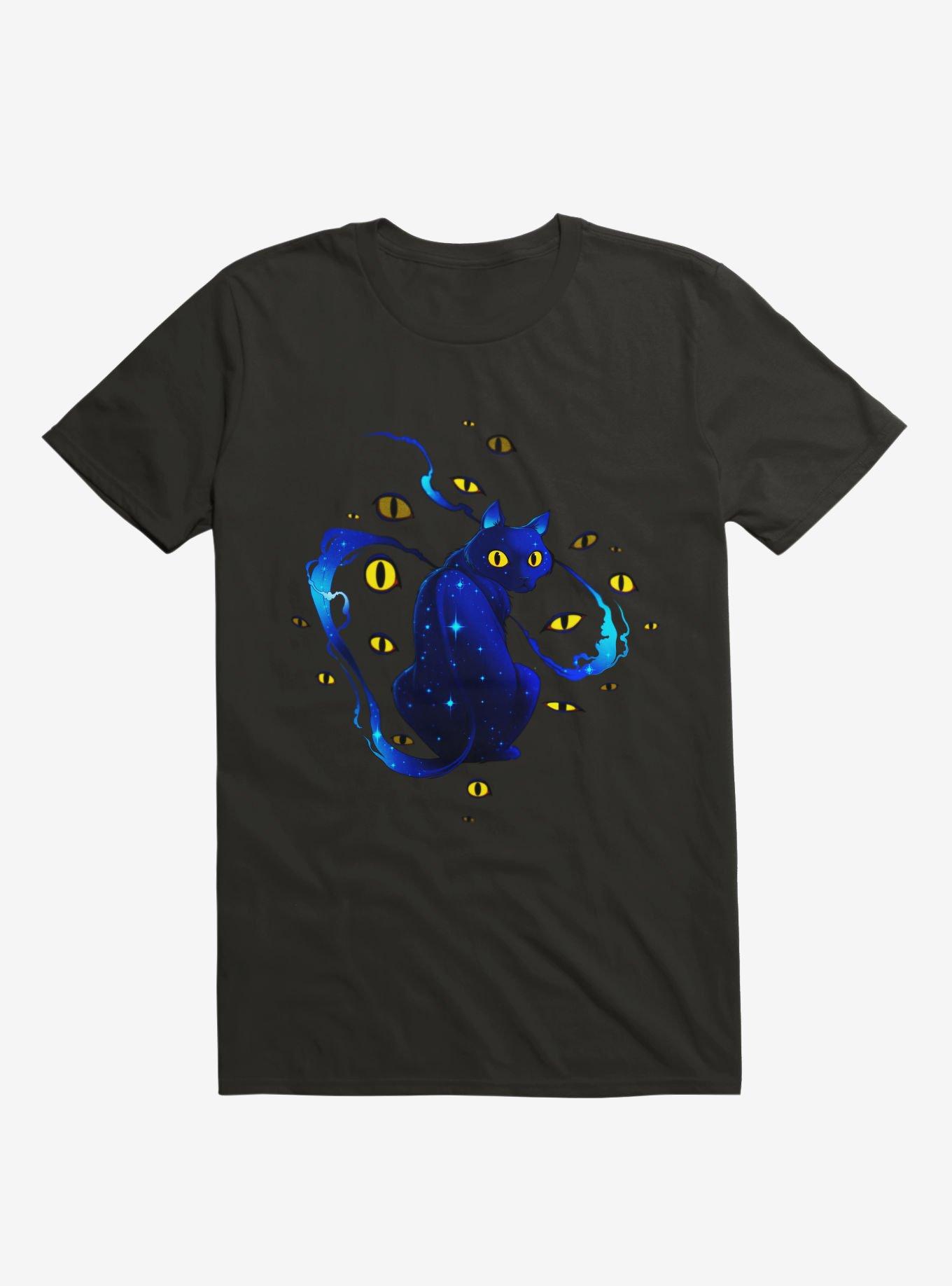 Mystic Cat T-Shirt, BLACK, hi-res