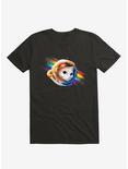 Astronaut Cat T-Shirt, BLACK, hi-res