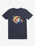 Astronaut Cat T-Shirt, NAVY, hi-res