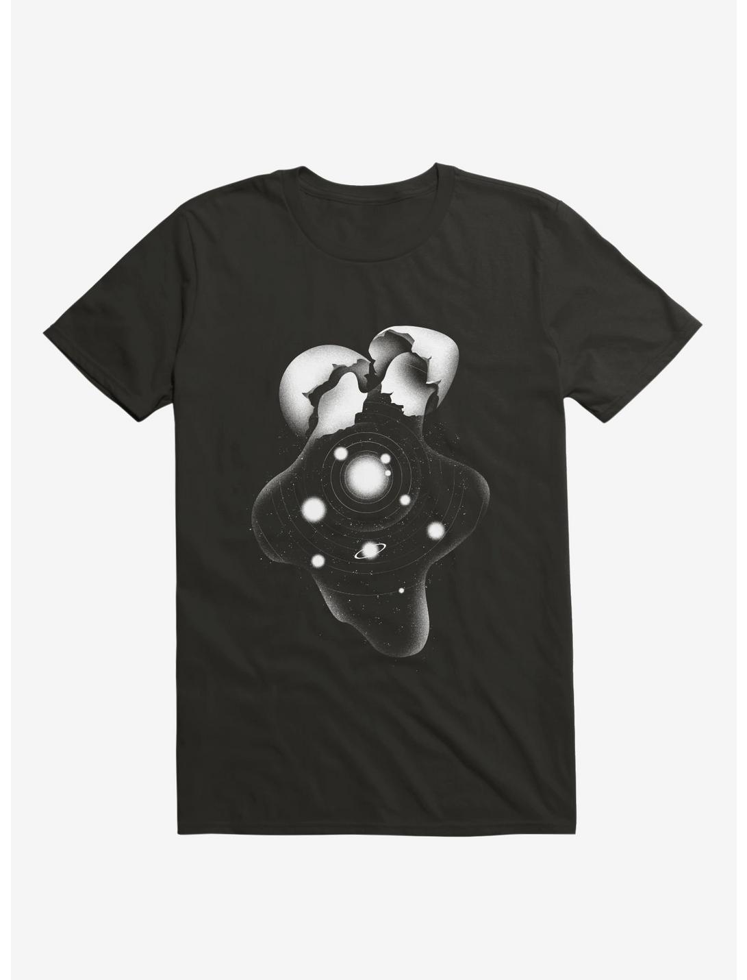 Cosmic Egg Shell T-Shirt, BLACK, hi-res