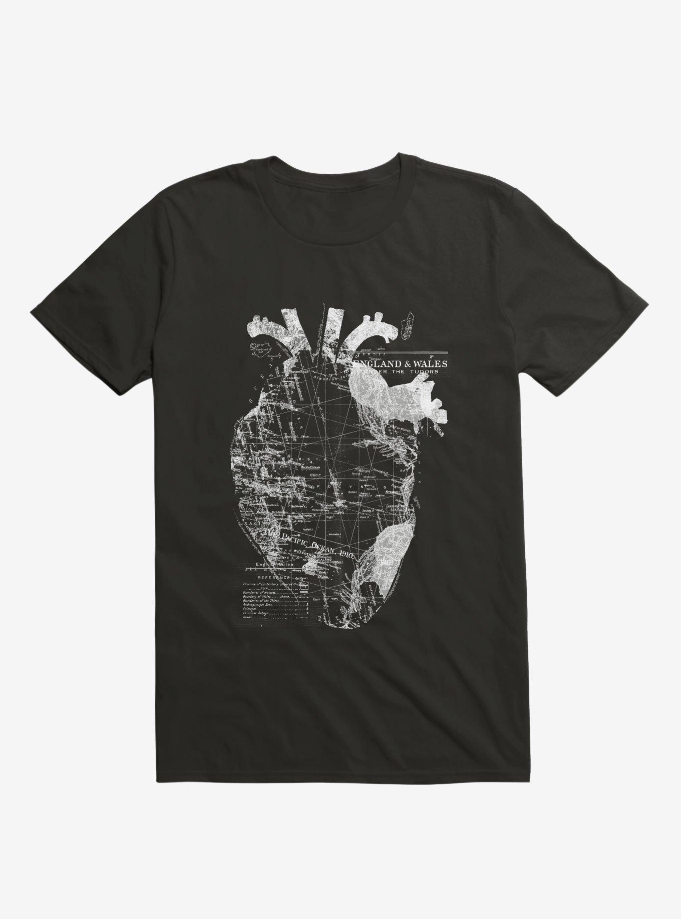 Heart Wanderlust T-Shirt, BLACK, hi-res