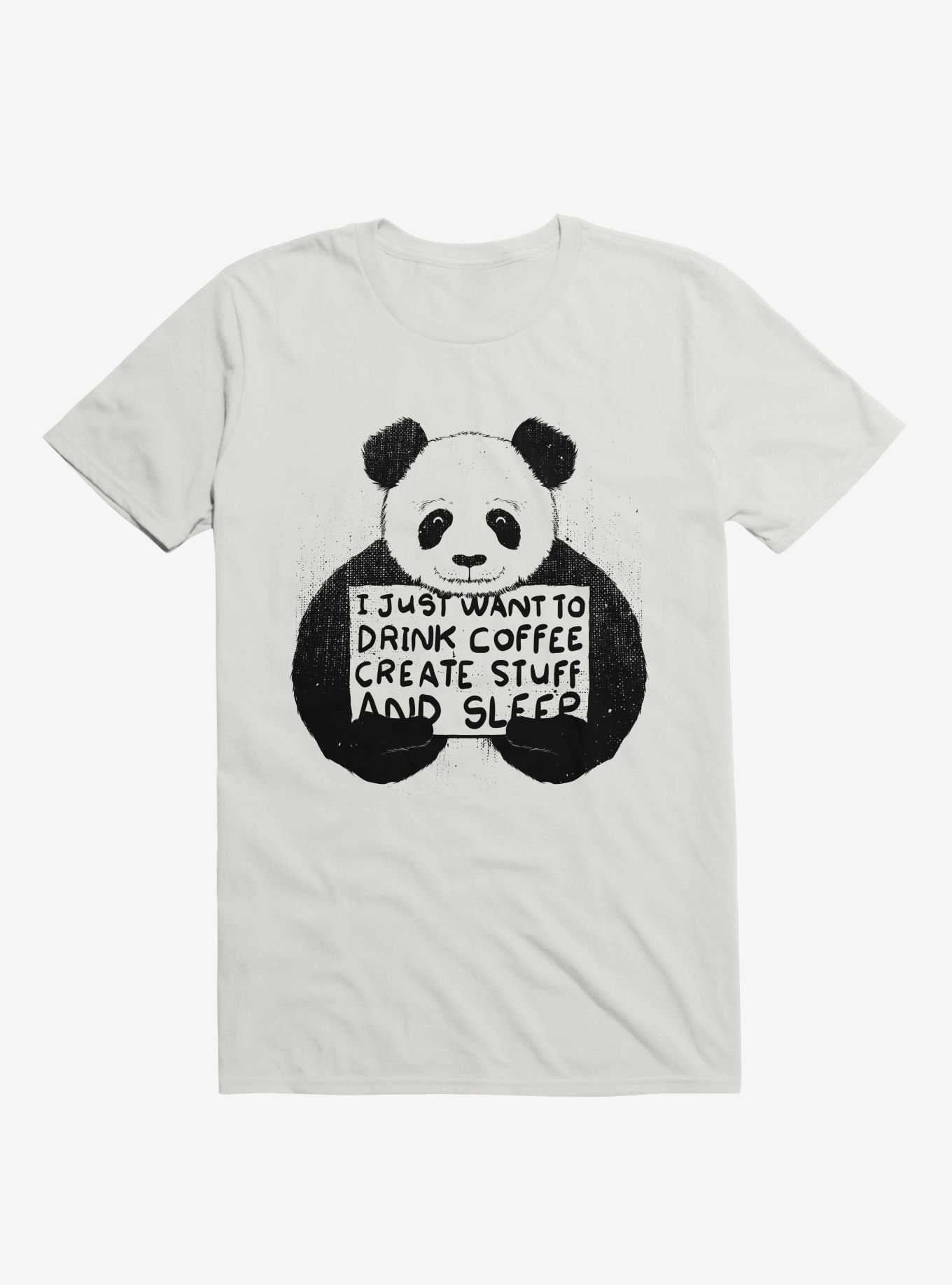 I Just Want To Drink Coffee Create Stuff And Sleep T-Shirt, , hi-res