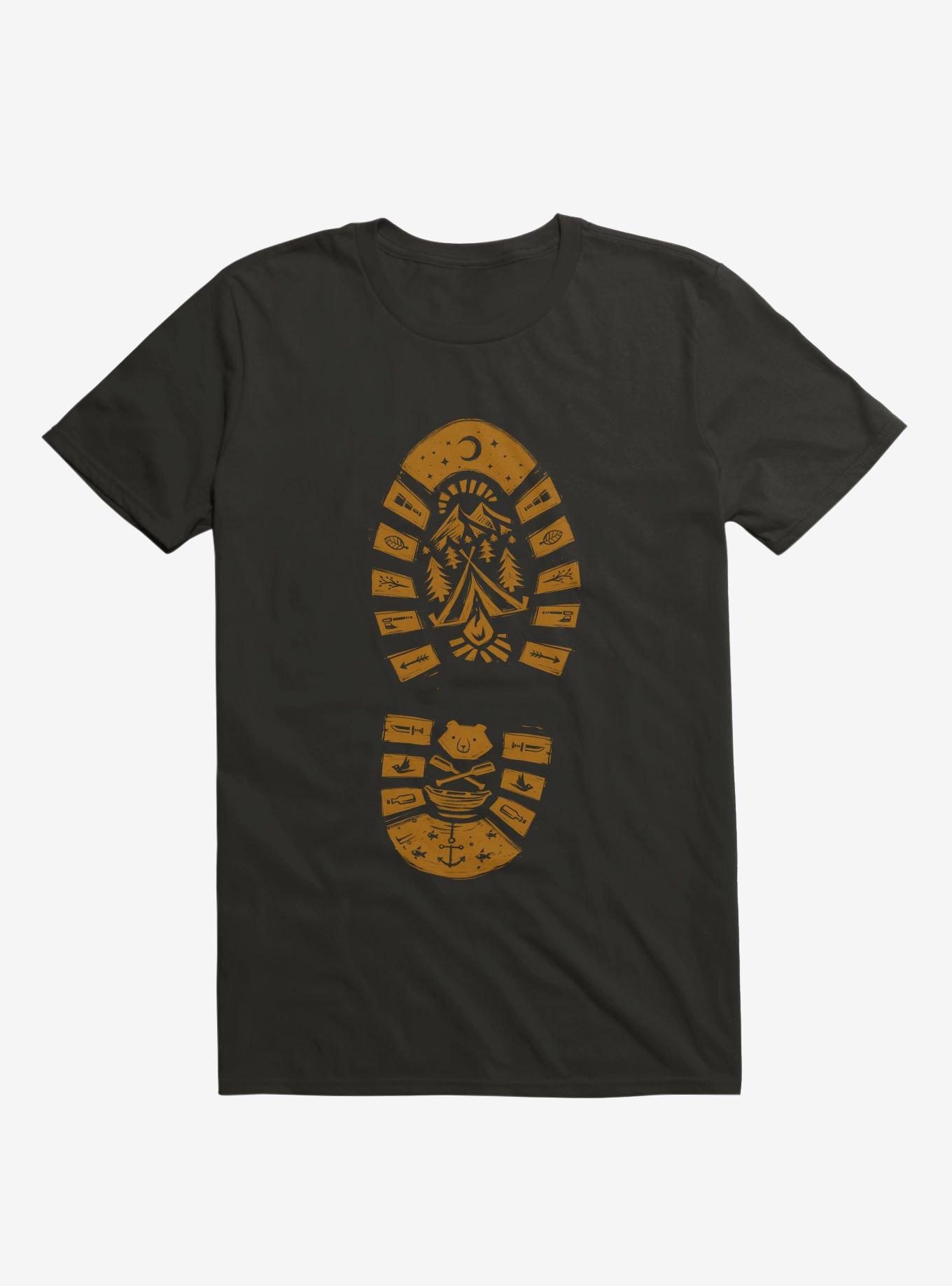 I Love Camping Boot Stamp T-Shirt, , hi-res