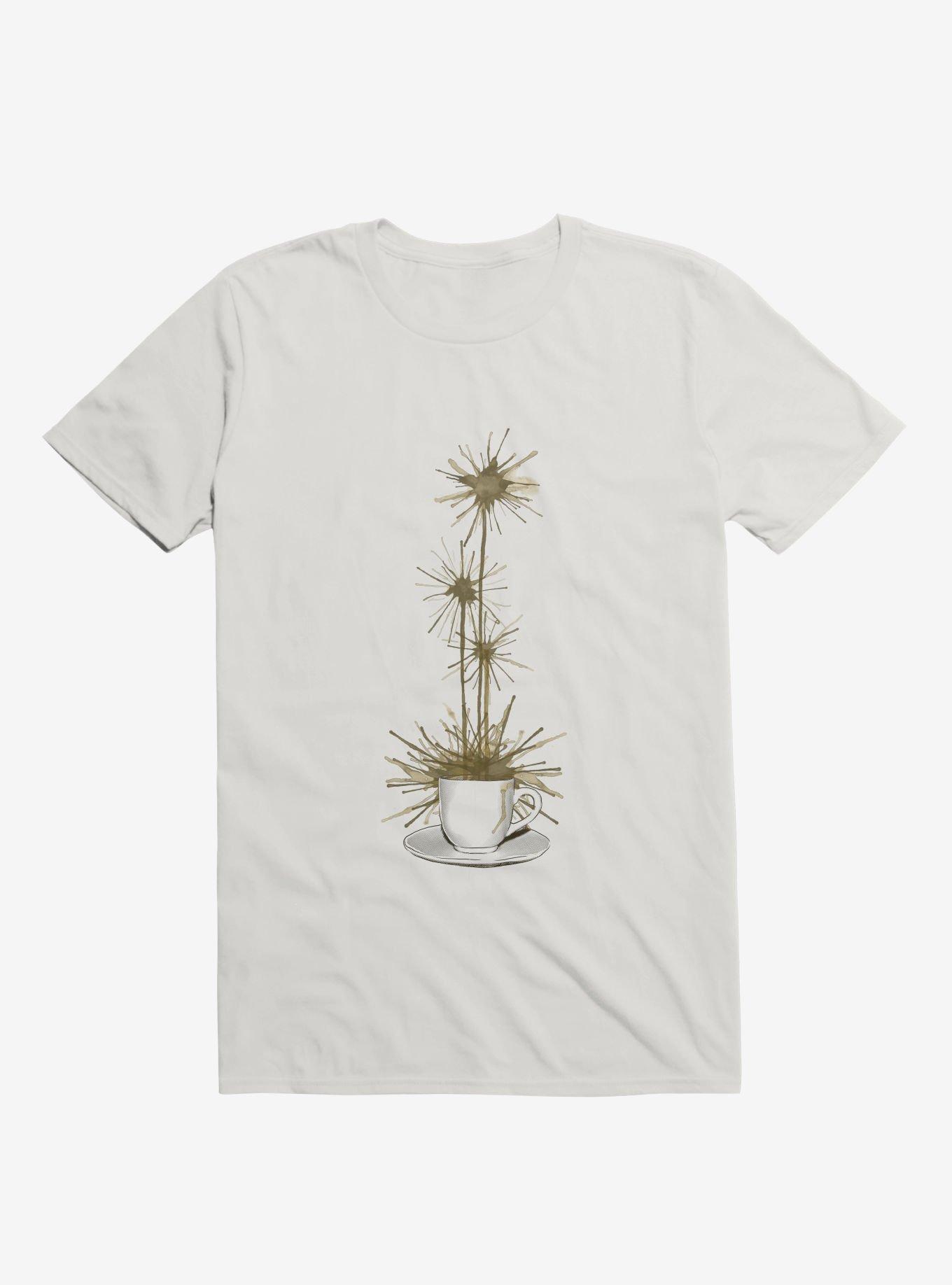 Midnight Flower T-Shirt, WHITE, hi-res