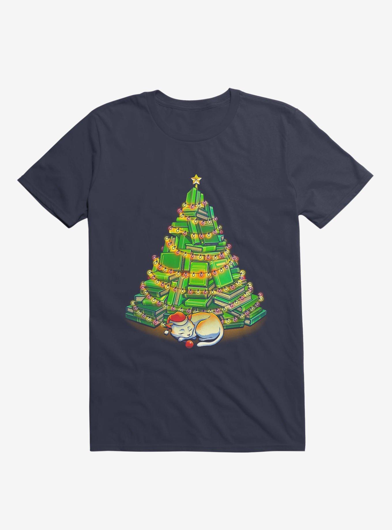 My Favorite Xmas Tree T-Shirt, NAVY, hi-res