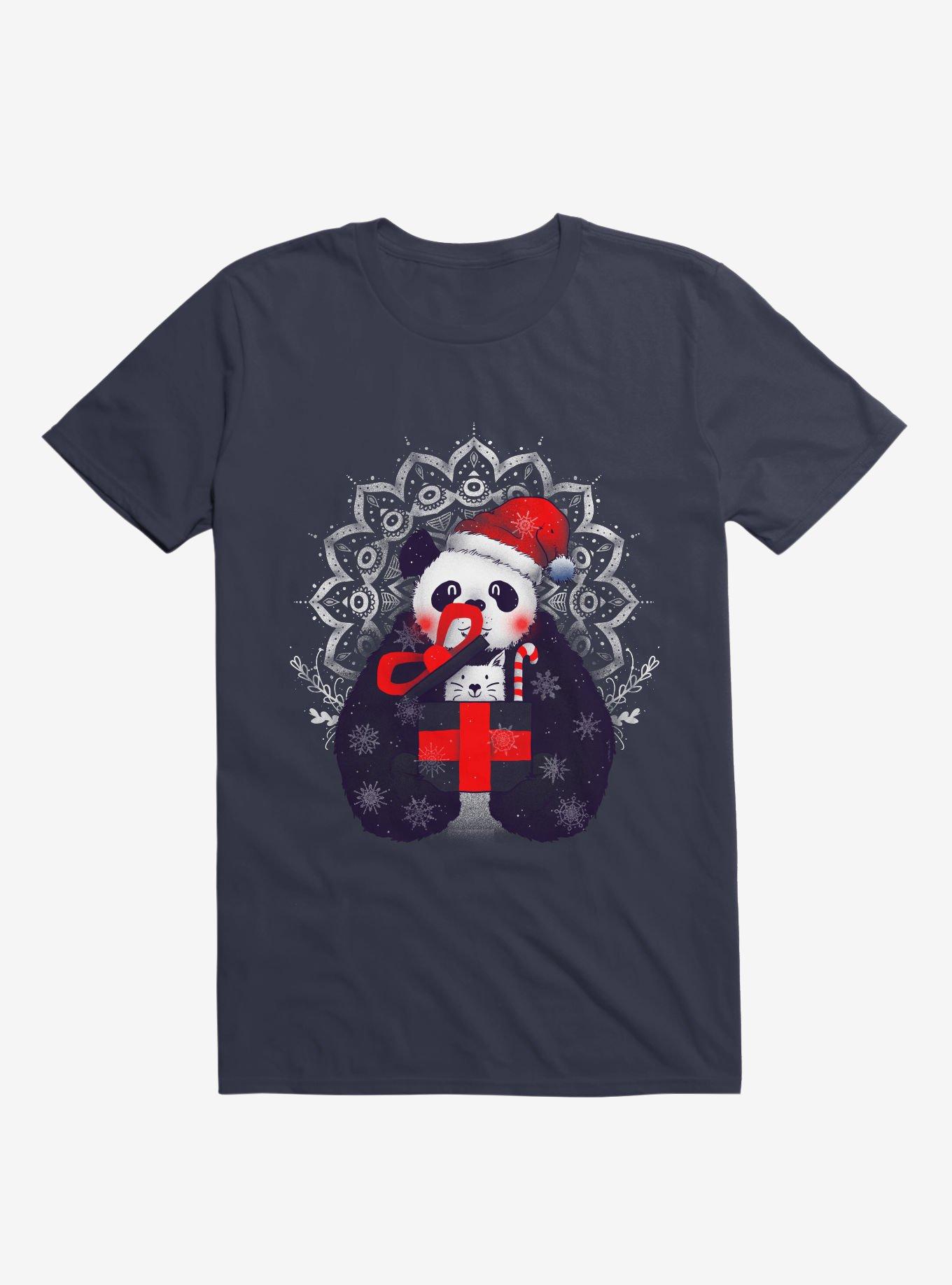 Xmas Panda T-Shirt, , hi-res