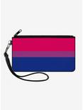 Bisexual Flag Canvas Zip Clutch Wallet, , hi-res