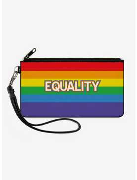 Equality Stripe Canvas Zip Clutch Wallet, , hi-res