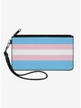 Transgender Flag Canvas Zip Clutch Wallet, , hi-res