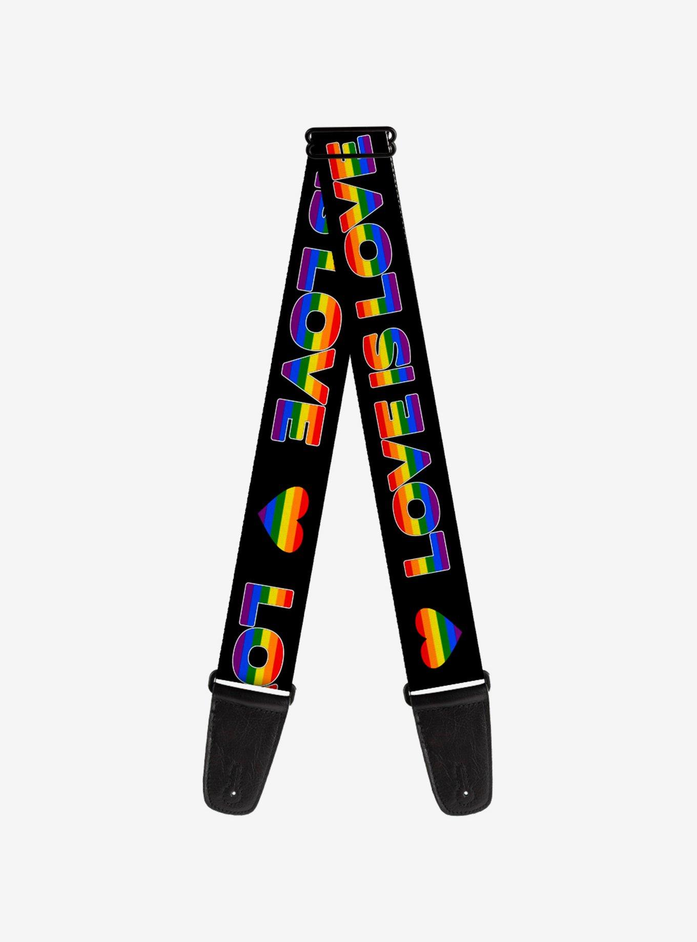 Love Is Love Heart Guitar Strap, , hi-res