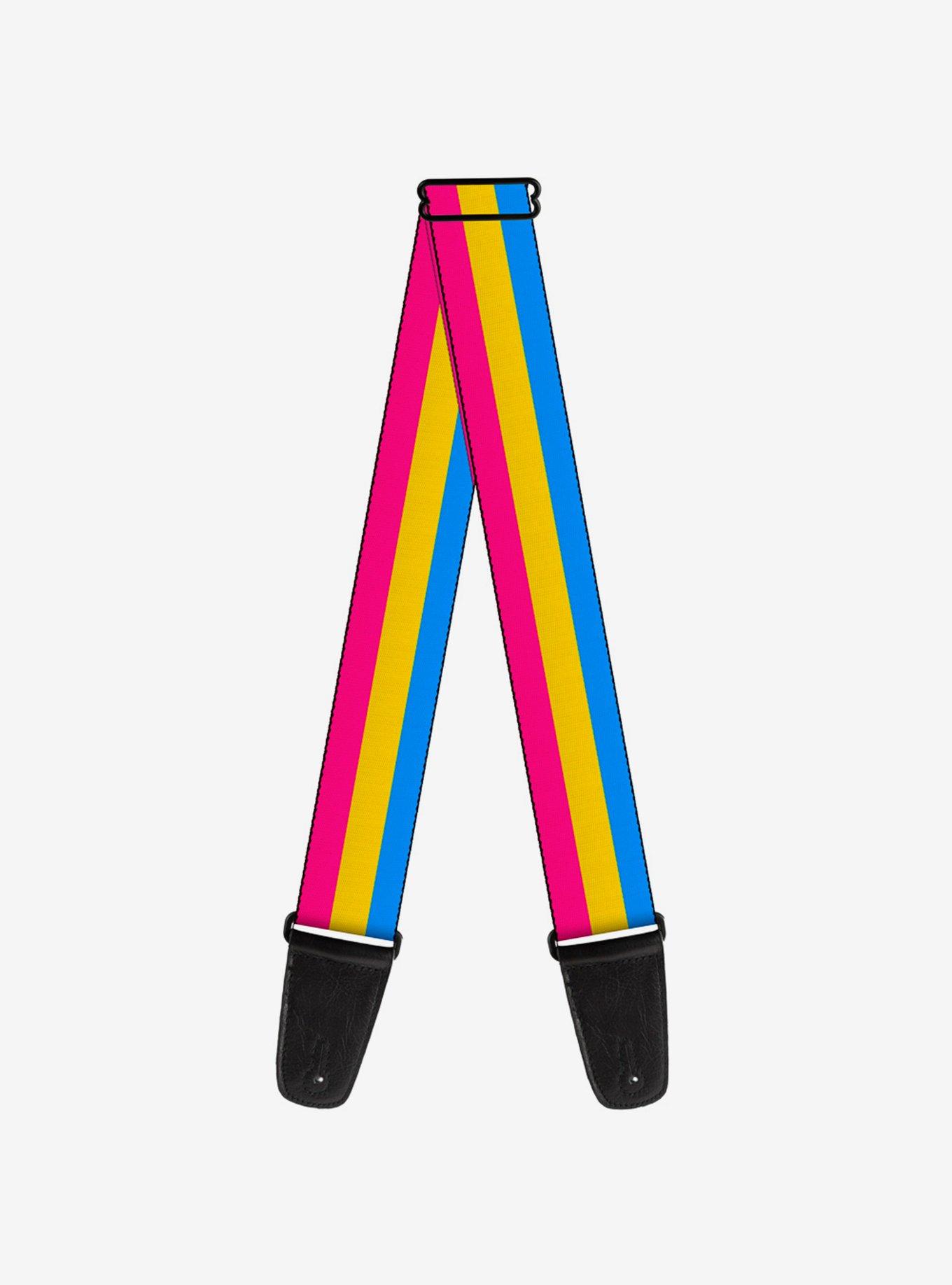 Pansexual Flag Guitar Strap, , hi-res