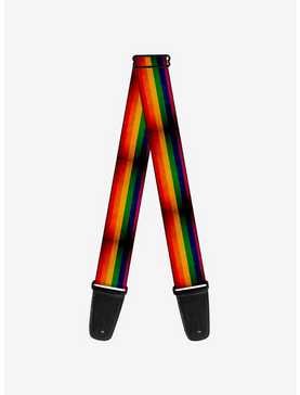 Weathered Rainbow Pride Flag Guitar Strap, , hi-res