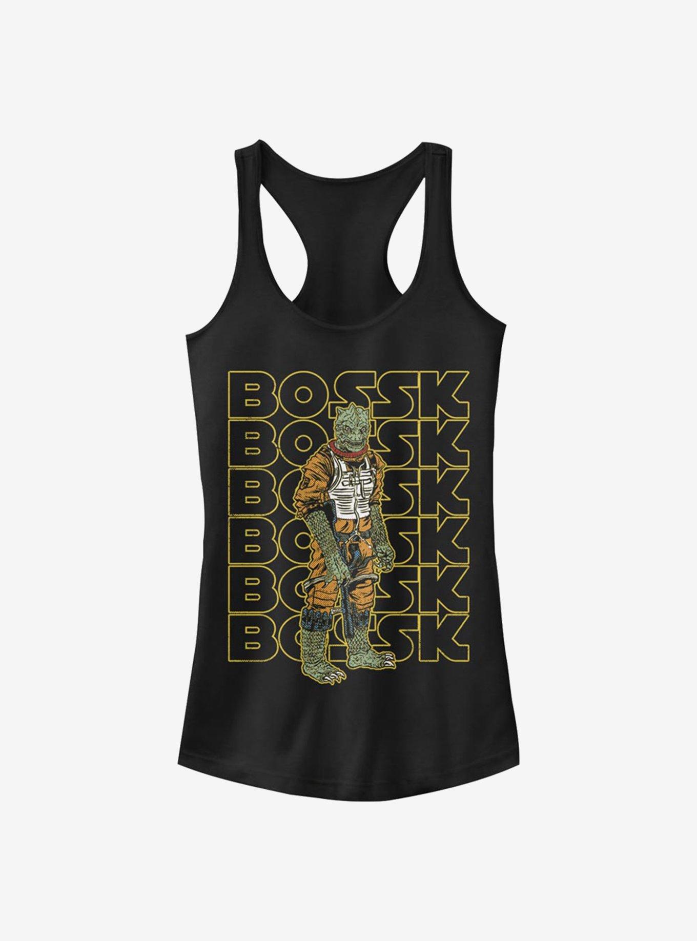 Star Wars Bossk Retro Name Girls Tank