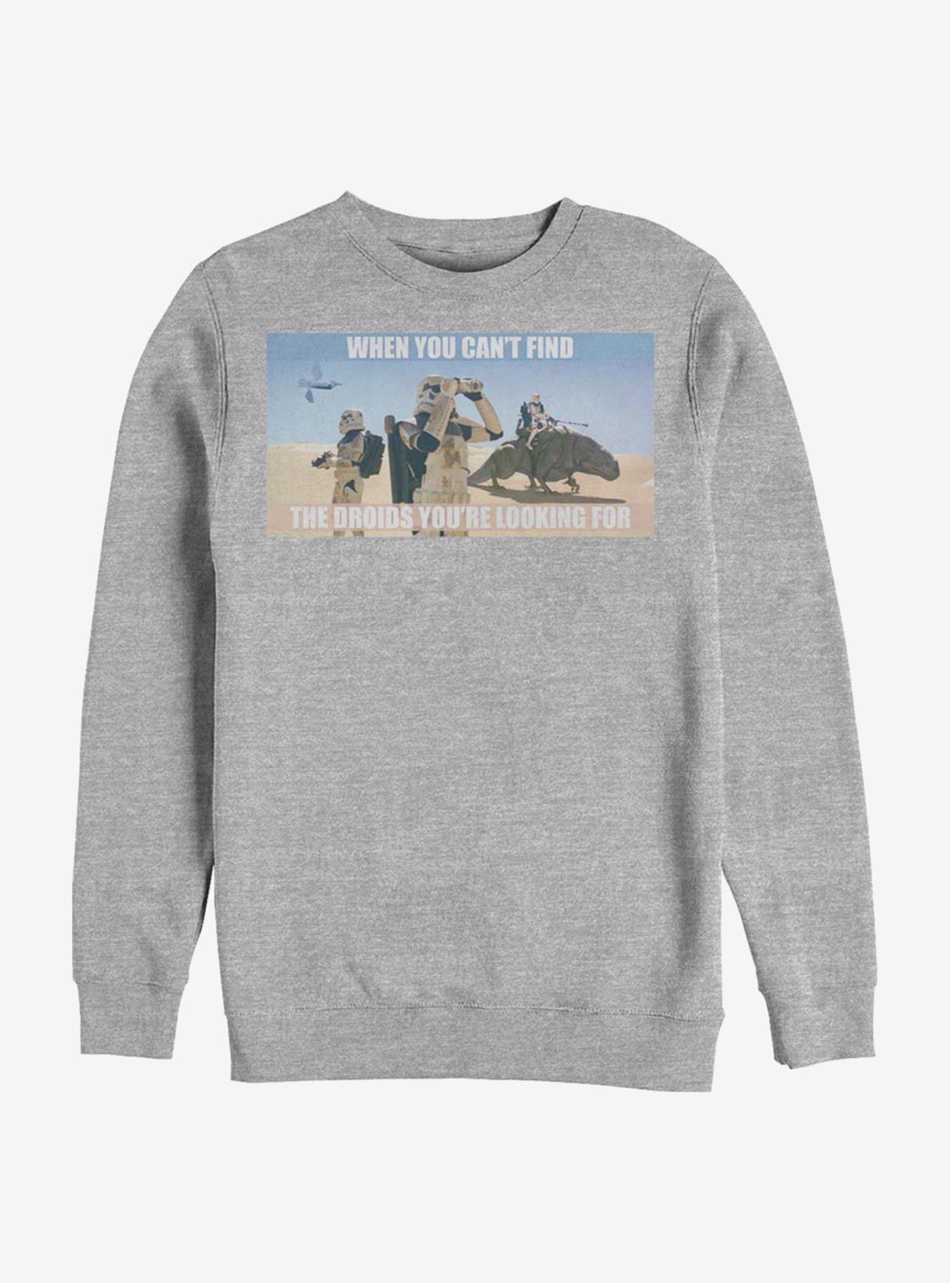 Star Wars Can't Find The Droids Crew Sweatshirt, , hi-res