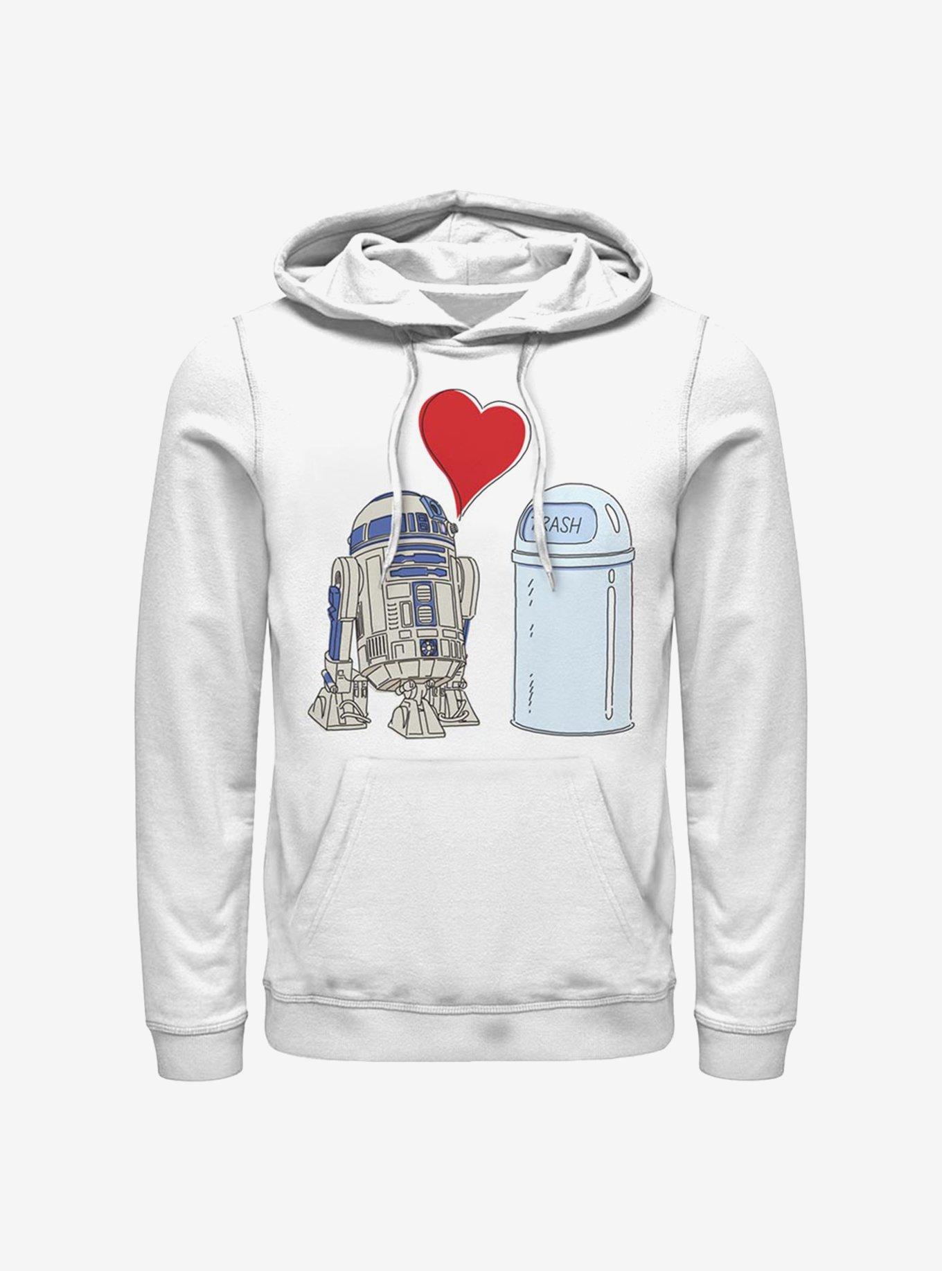 Star Wars R2 Trash Love Hoodie, WHITE, hi-res