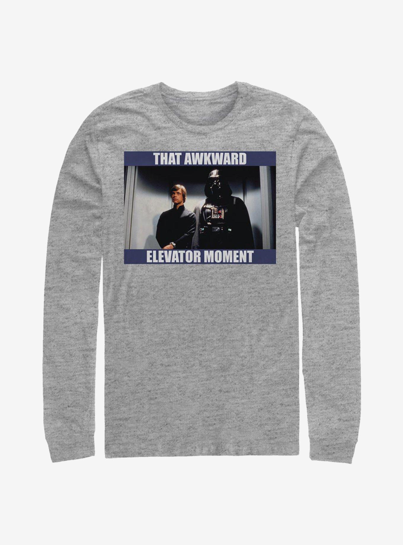 Star Wars Awkward Elevator Moment Long-Sleeve T-Shirt, , hi-res