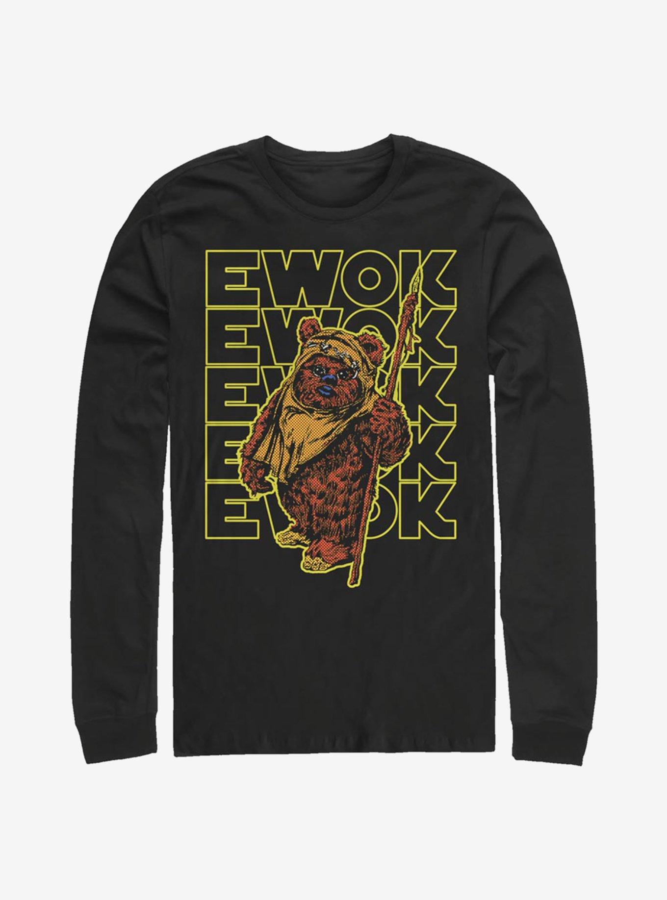 Star Wars Retro Ewok Name Long-Sleeve T-Shirt, , hi-res