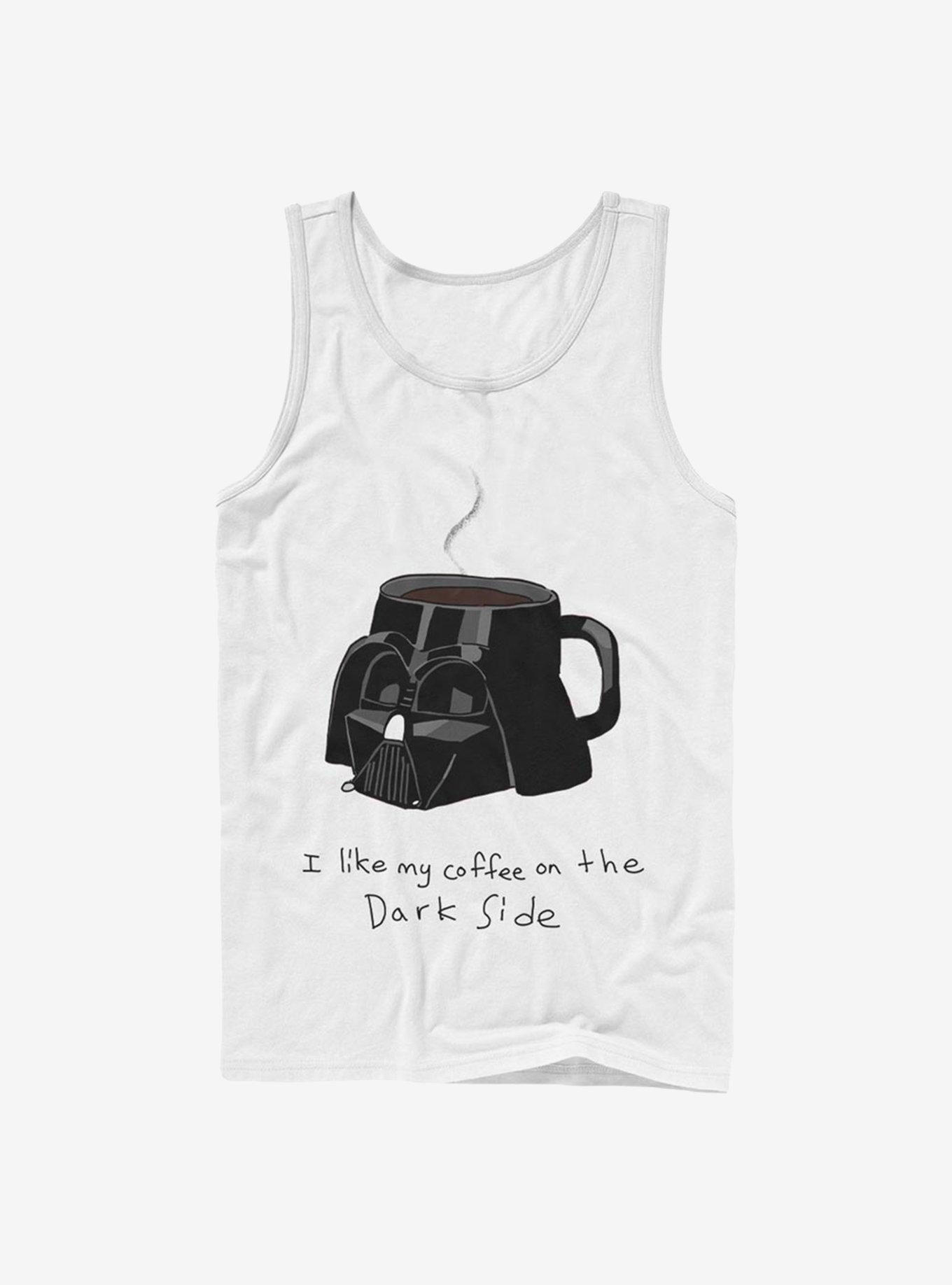 Star Wars Coffee On The Dark Side Tank, WHITE, hi-res