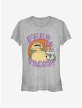 Star Wars Jabba Tacos Girls T-Shirt, ATH HTR, hi-res