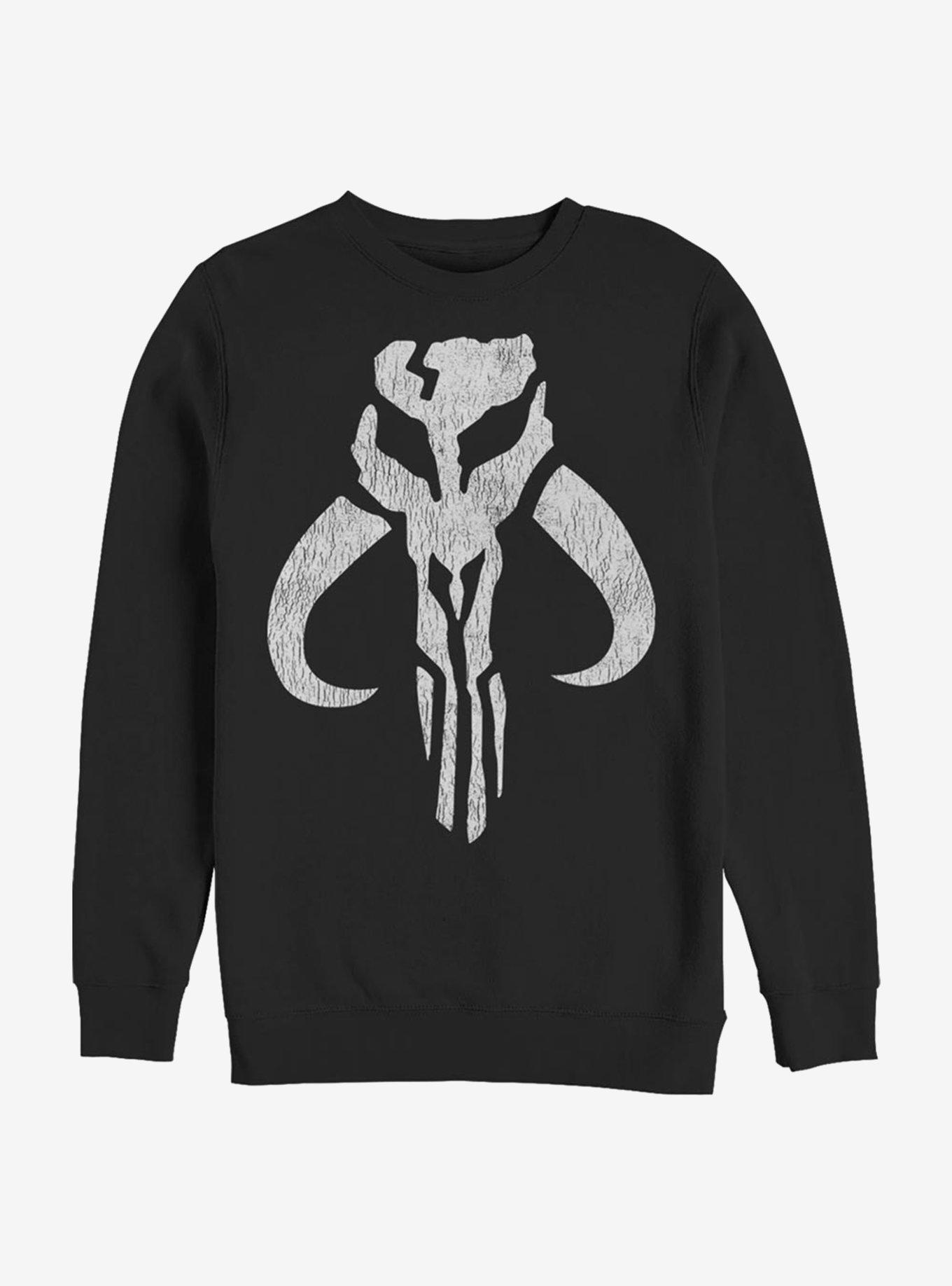 Star Wars Mando Symbol Crew Sweatshirt, BLACK, hi-res