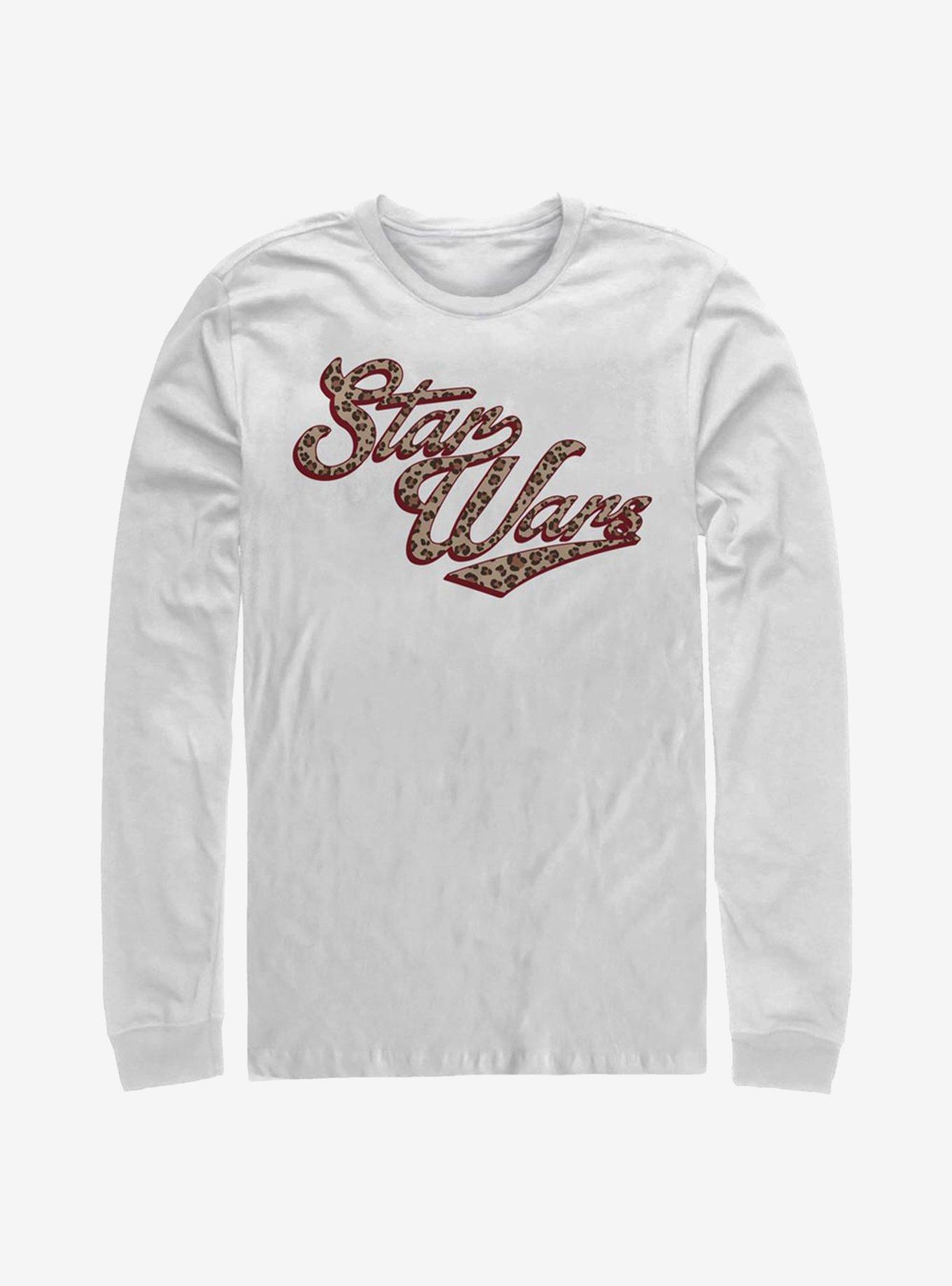 Star Wars Cheetah Font Long-Sleeve T-Shirt, WHITE, hi-res