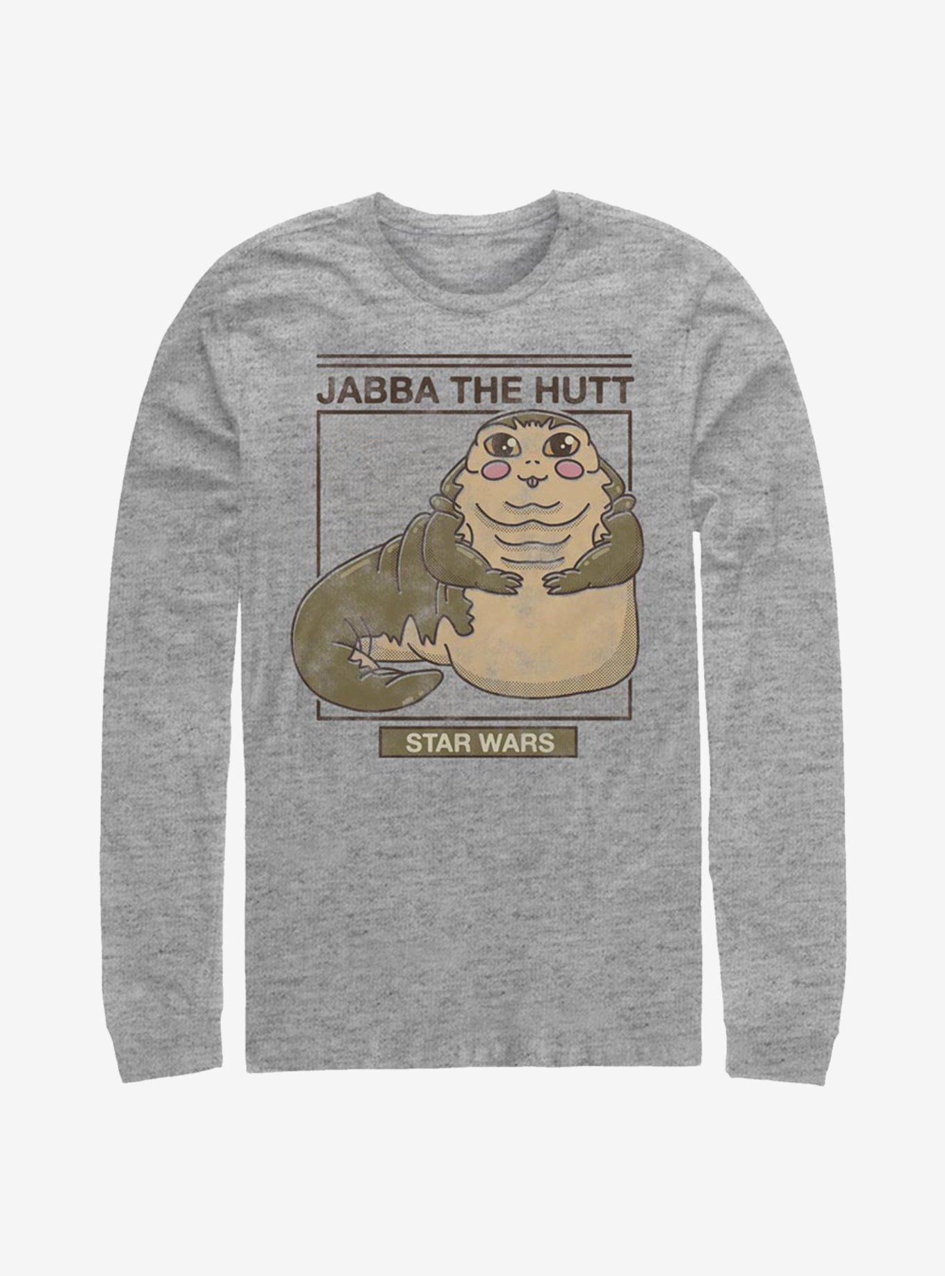 Star Wars Cute Jabba Long-Sleeve T-Shirt, ATH HTR, hi-res