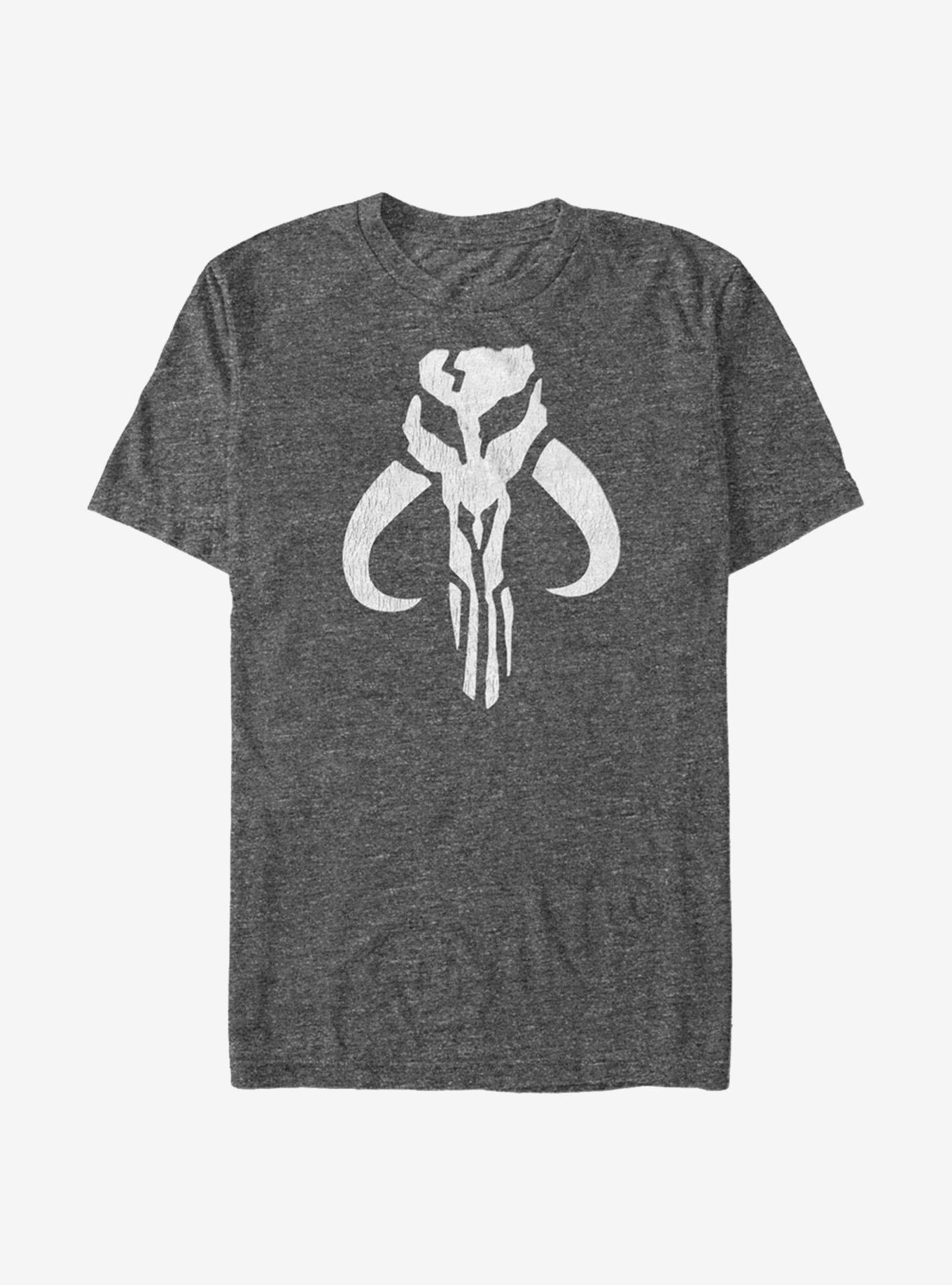 Star Wars Mando Symbol T-Shirt, CHAR HTR, hi-res