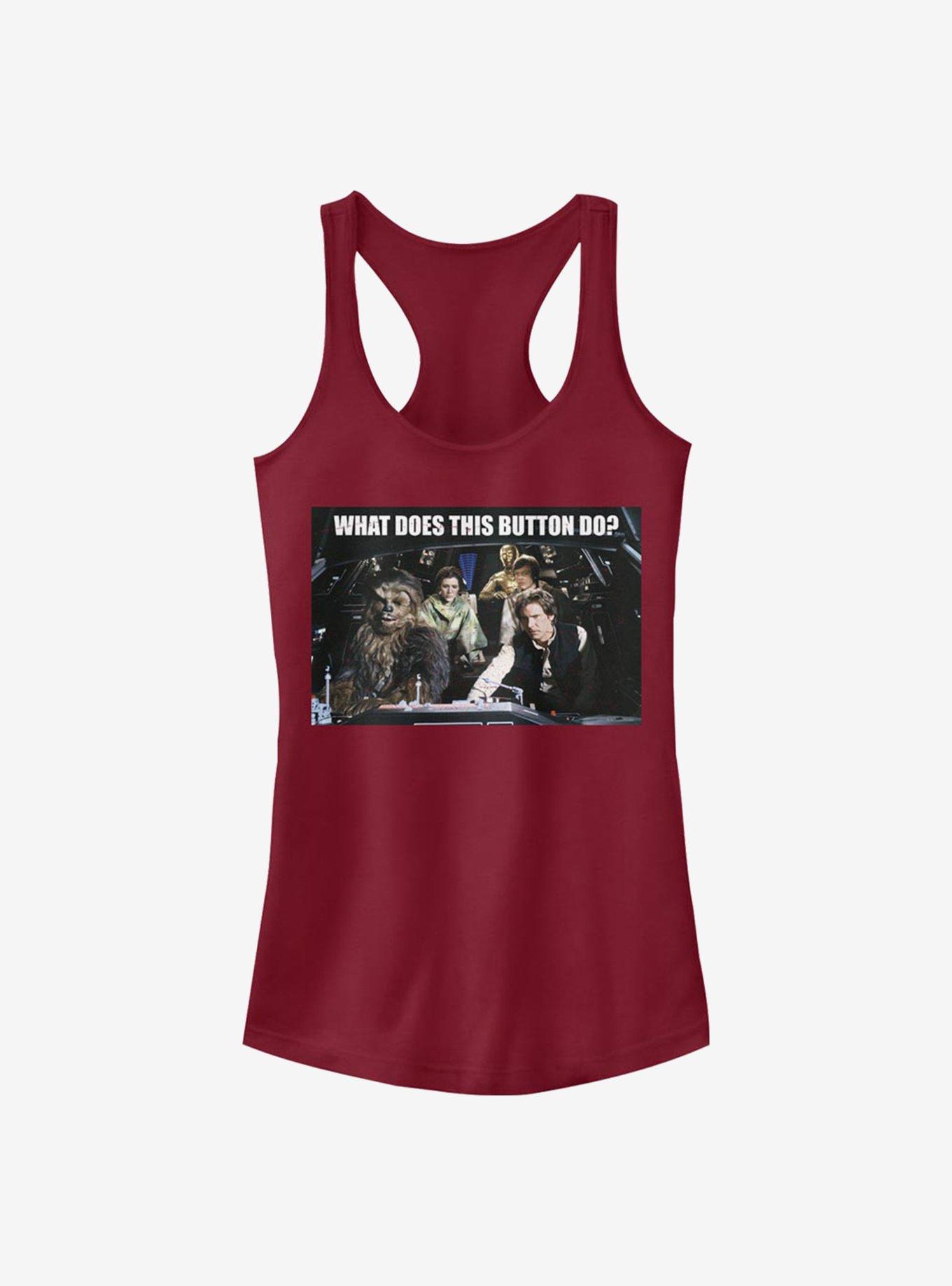 Star Wars Falcon Crew Button Girls Tank, SCARLET, hi-res