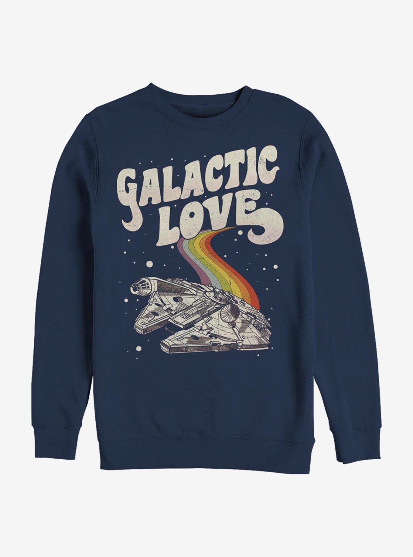 Star Wars Galactic Love Falcon Crew Sweatshirt, , hi-res