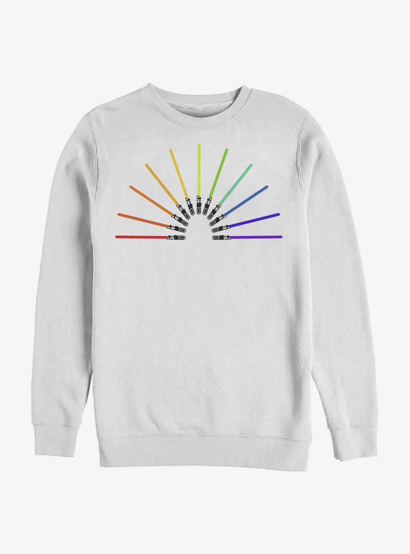Star Wars Sabor Rainbow Crew Sweatshirt, , hi-res