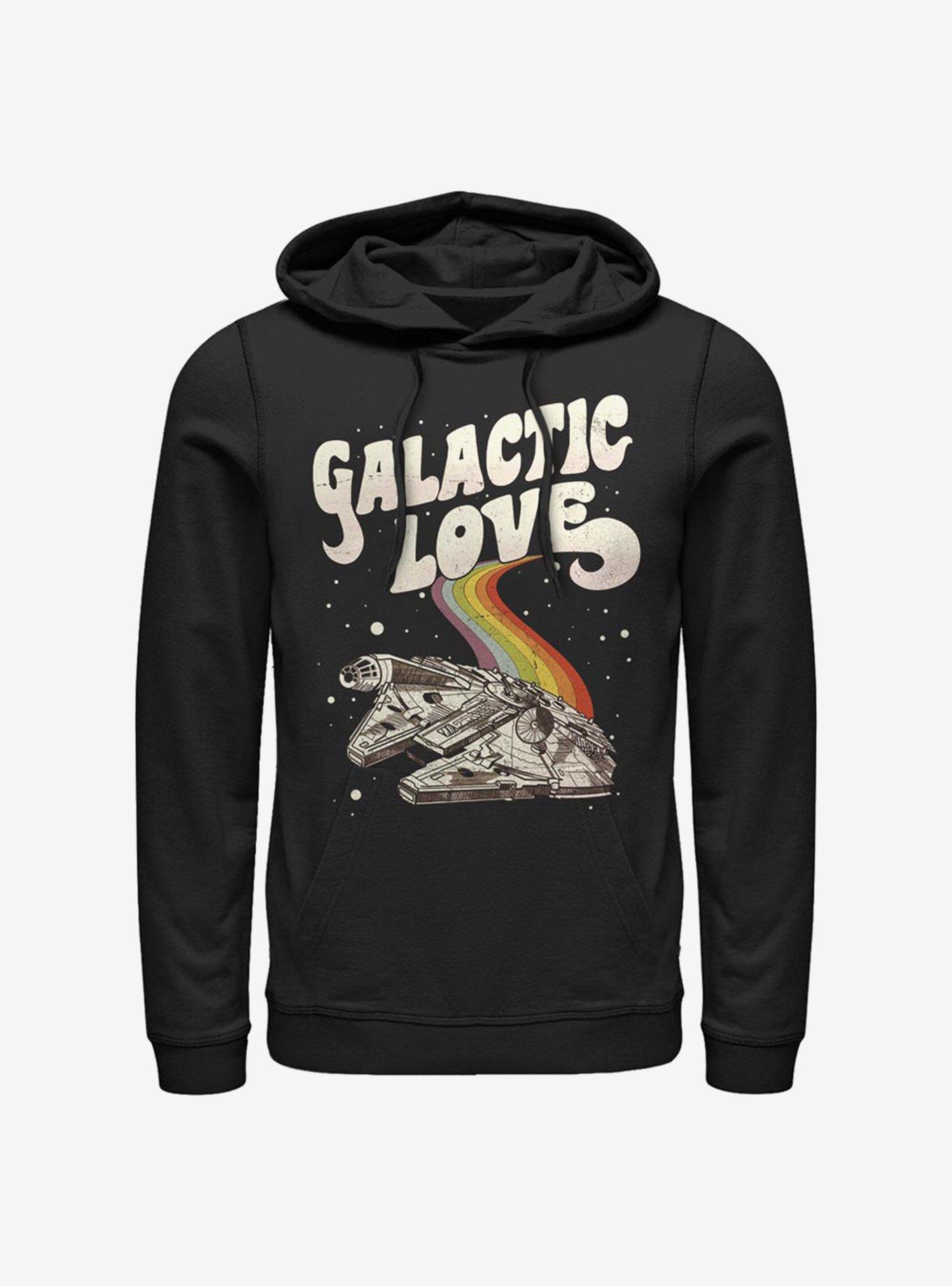 Star Wars Galactic Love Falcon Hoodie, BLACK, hi-res