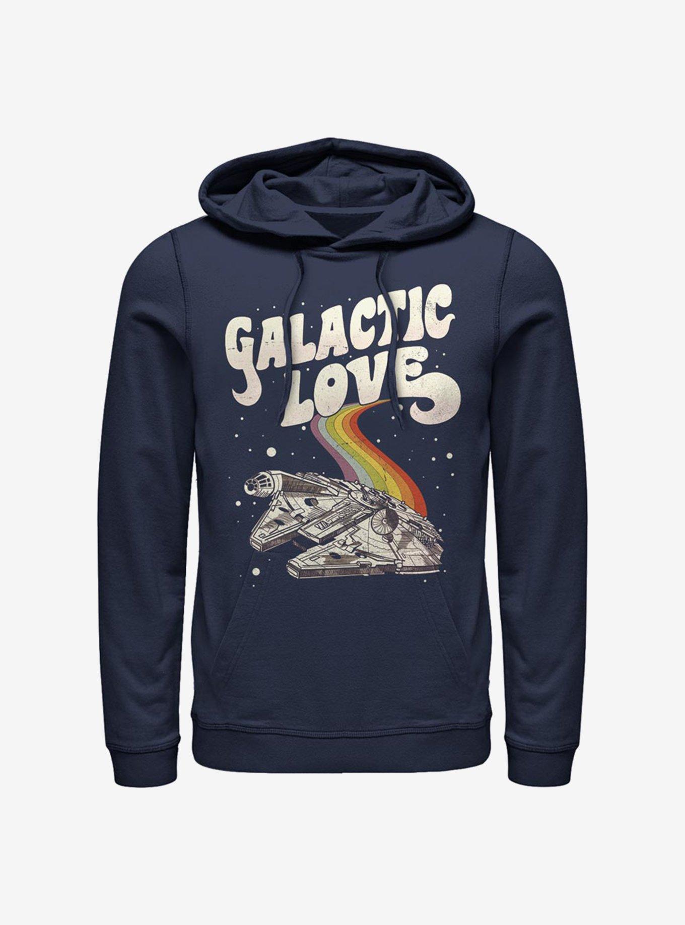 Star Wars Galactic Love Falcon Hoodie, NAVY, hi-res