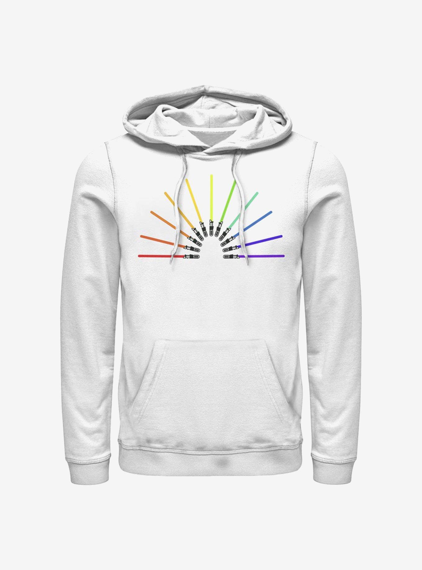 Star Wars Sabor Rainbow Hoodie, WHITE, hi-res