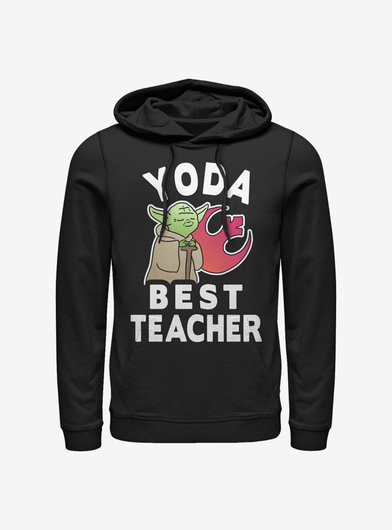 Star Wars Yoda Best Teacher Hoodie, BLACK, hi-res