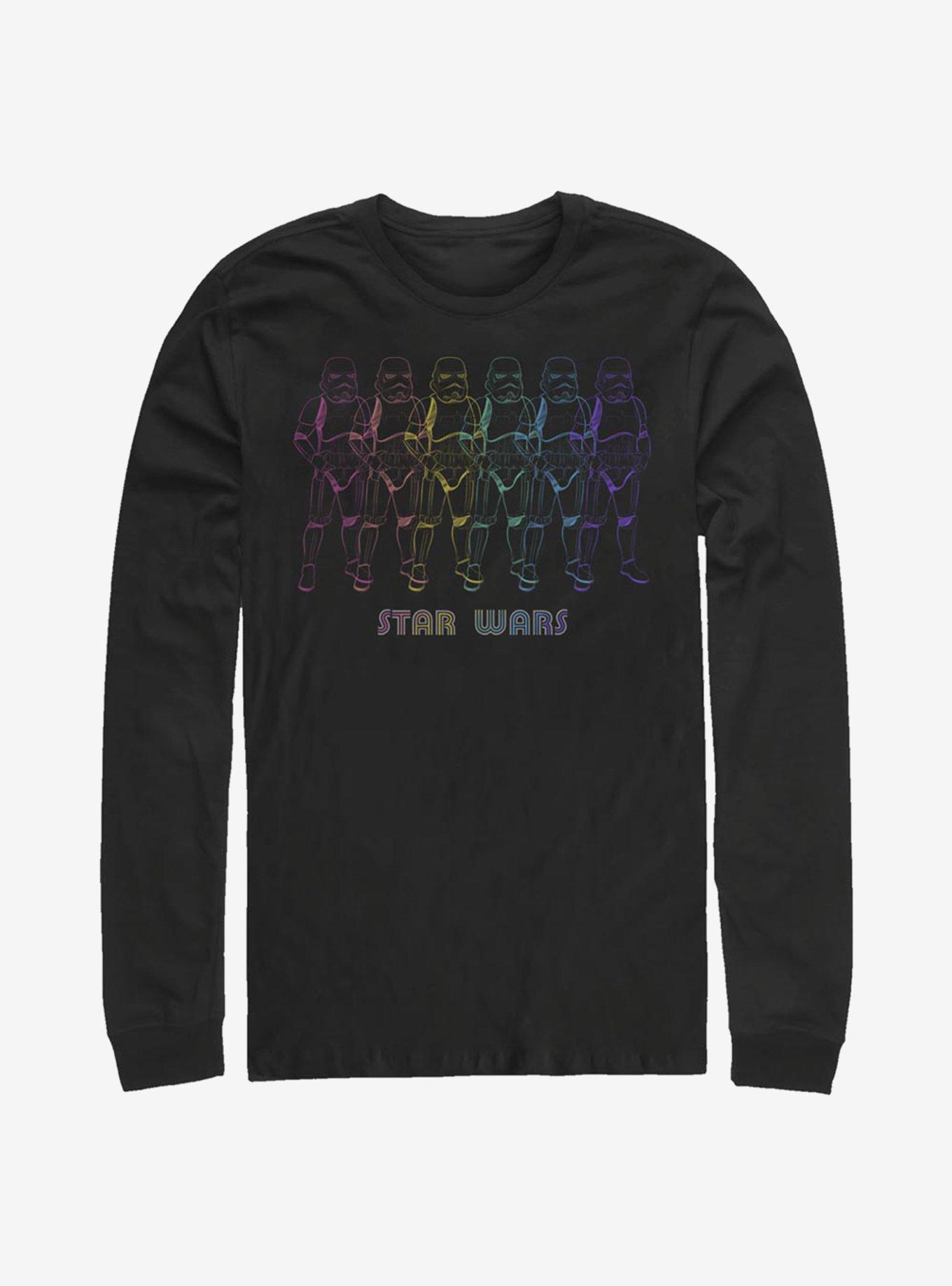 Star Wars Rainbow Line Stormtrooper Long-Sleeve T-Shirt, BLACK, hi-res