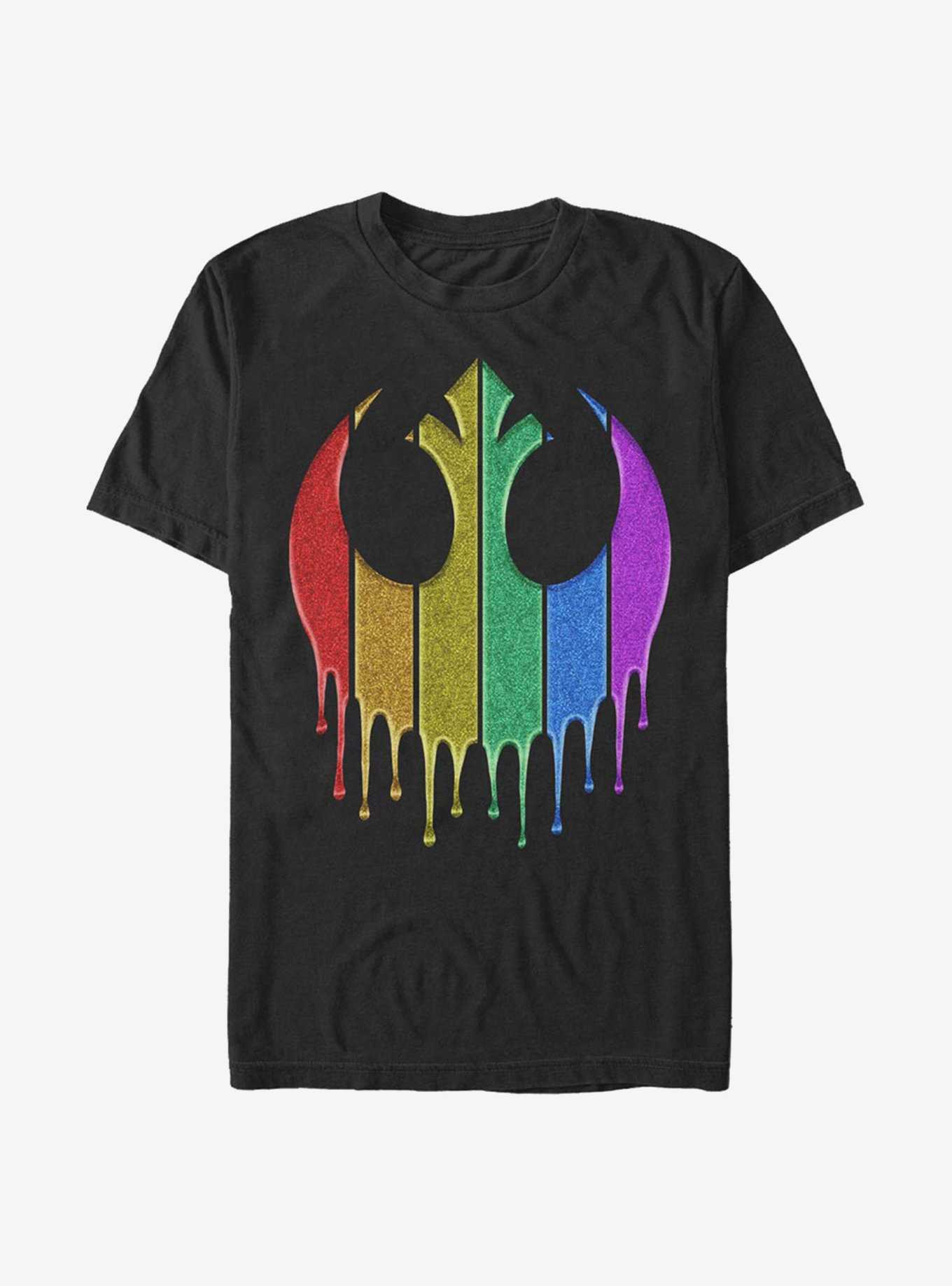 Star Wars Rainbow Rebel Drip T-Shirt, , hi-res