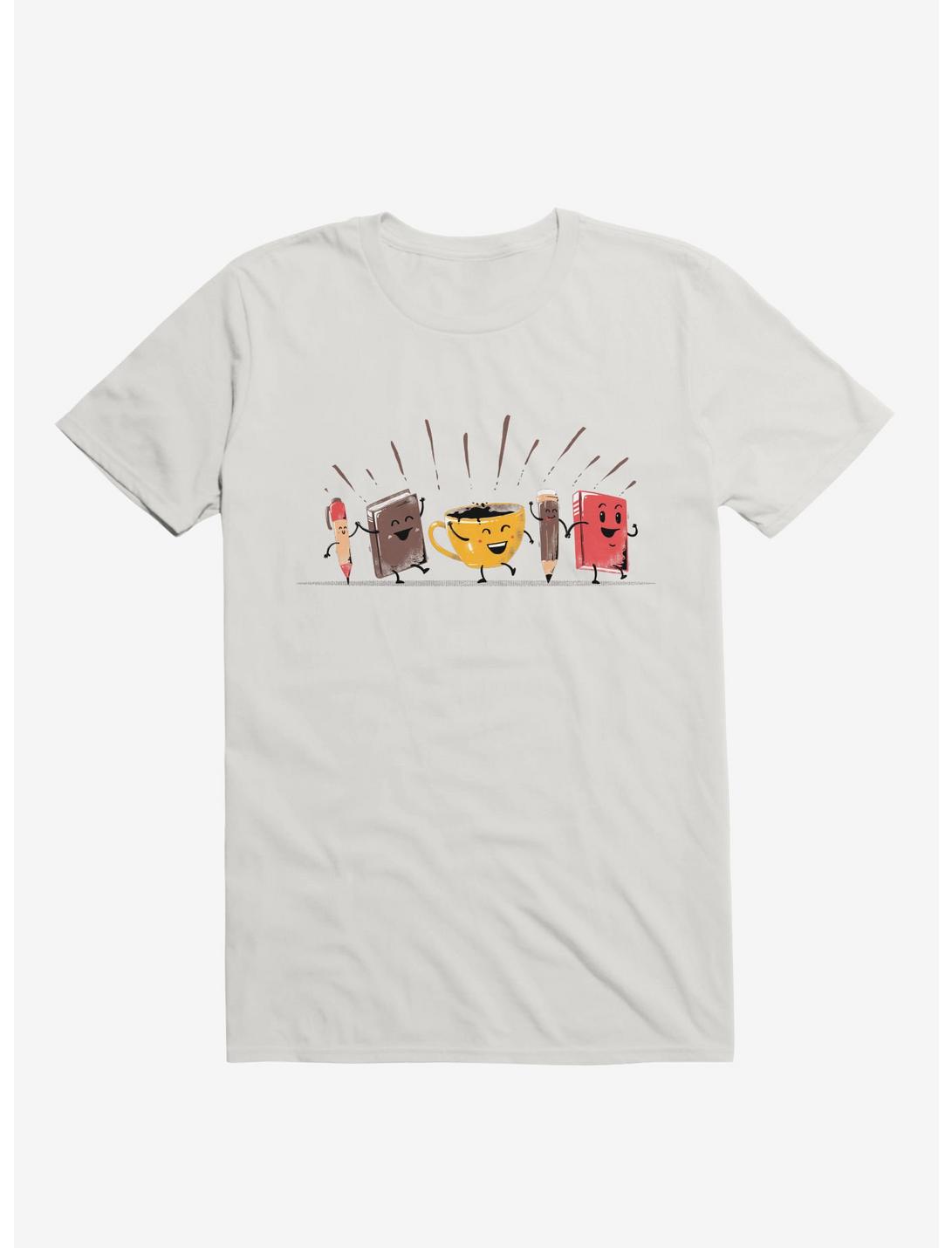 Back To School Coffee T-Shirt, WHITE, hi-res