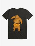 Orange Bear T-Shirt, BLACK, hi-res