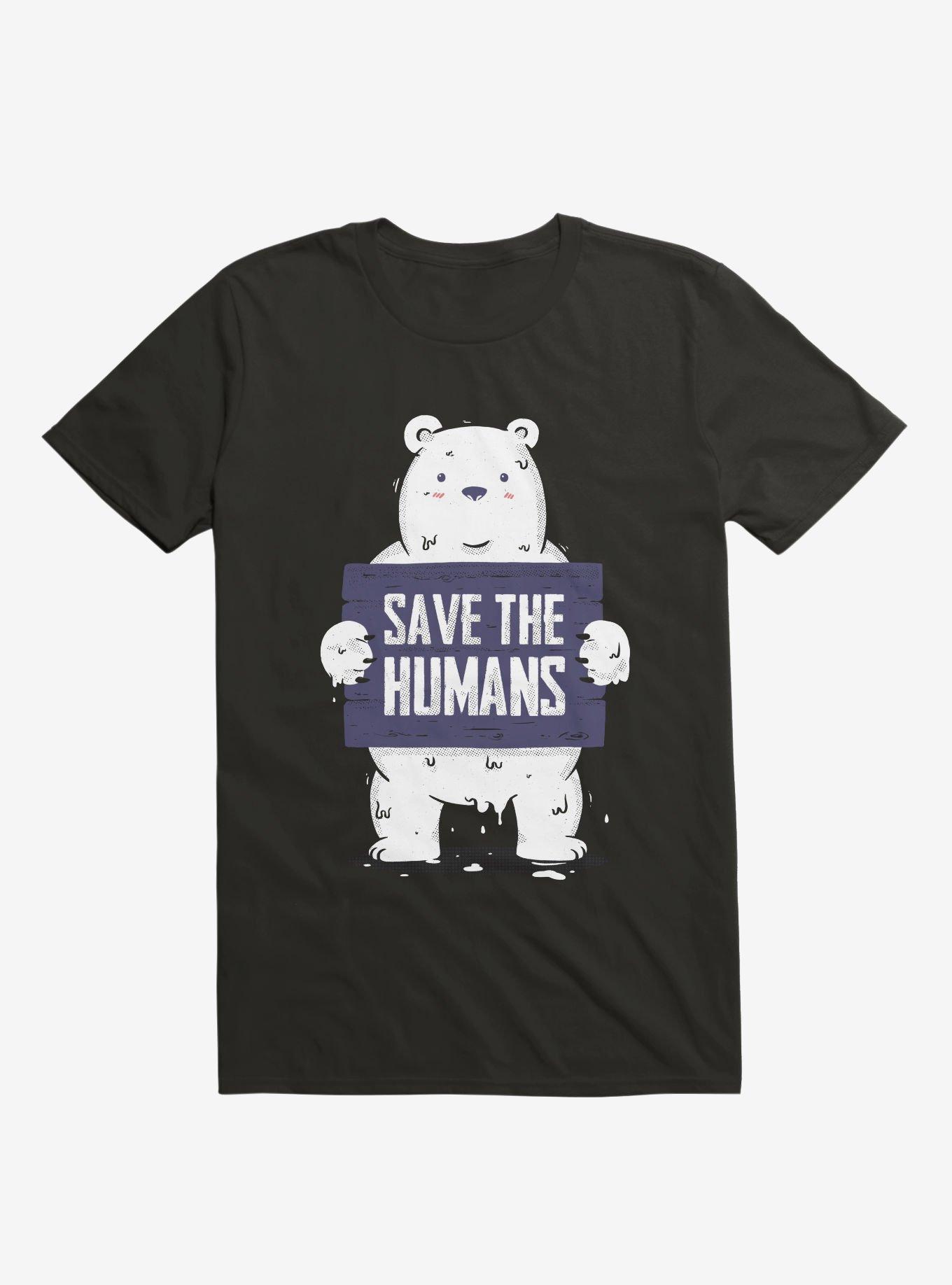 Save The Humans T-Shirt, BLACK, hi-res