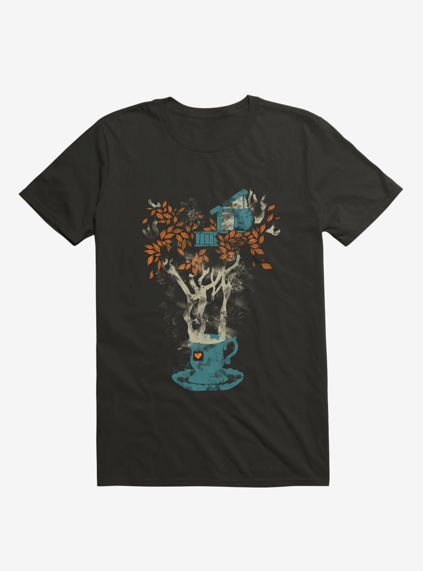 Tea House T-Shirt, BLACK, hi-res