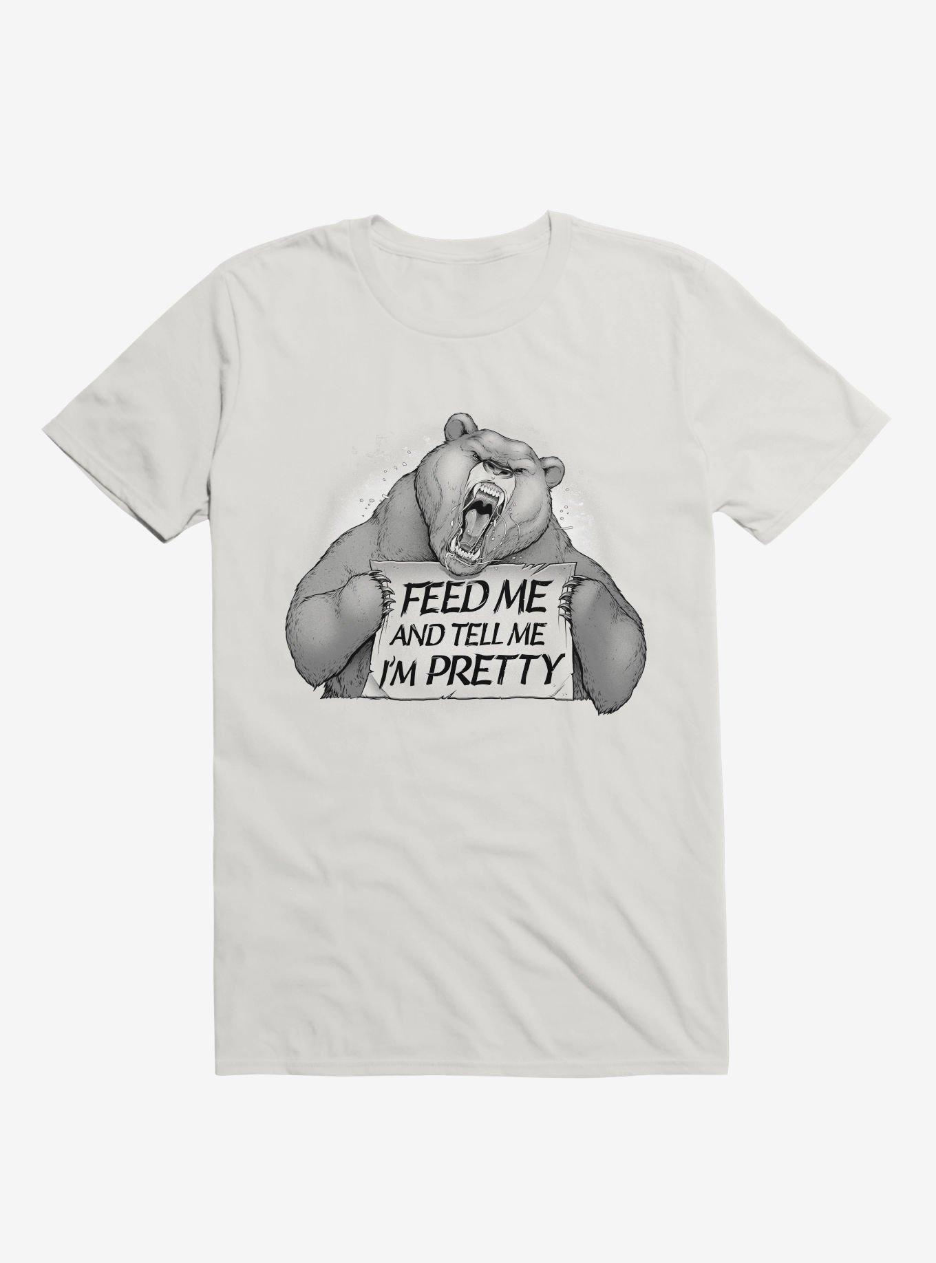 Feed Me And Tell Me I'm Pretty Bear T-Shirt, , hi-res